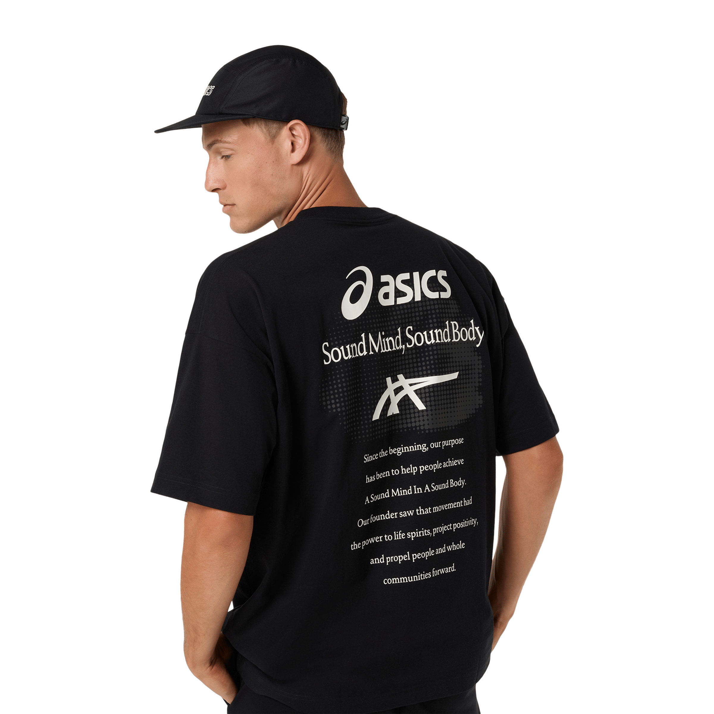 Mens Asics Cloud Graphic Relaxed Tee