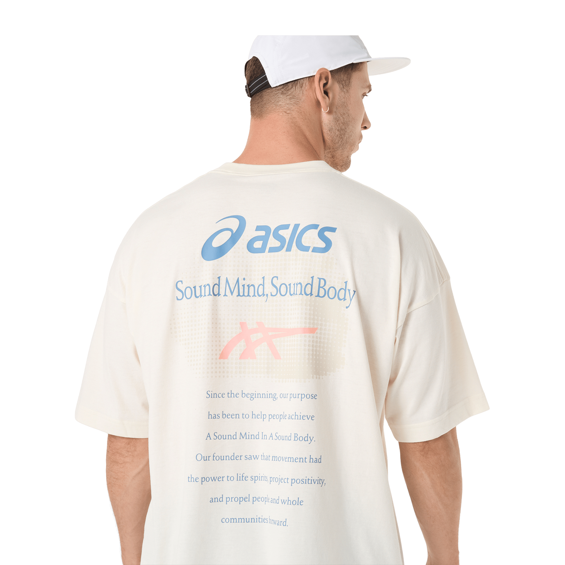 Mens Asics Cloud Graphic Relaxed Tee