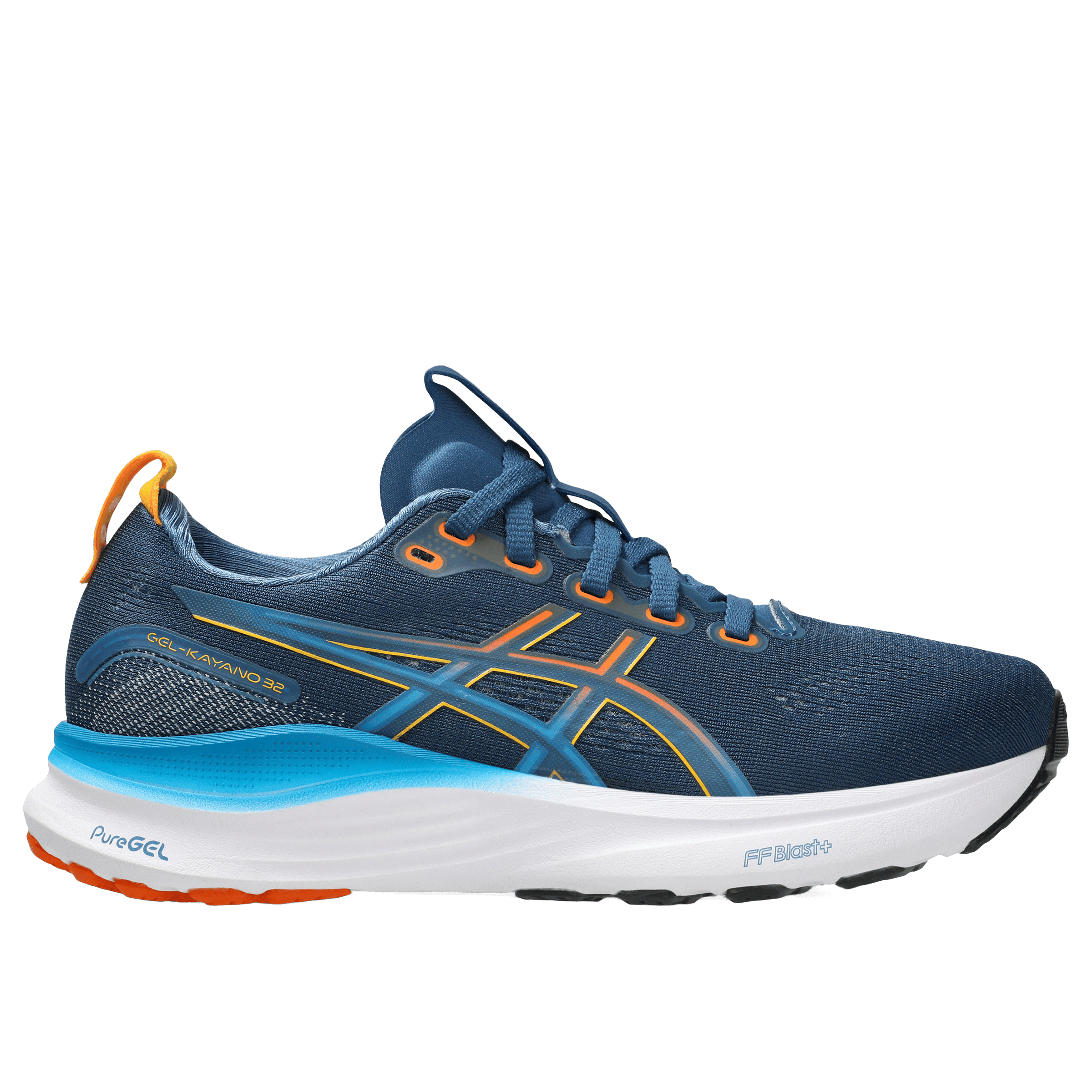 na.ksnoo Asics Kids Gel-Kayano 32 Running Shoes Twilight Blue/Yamabuki
