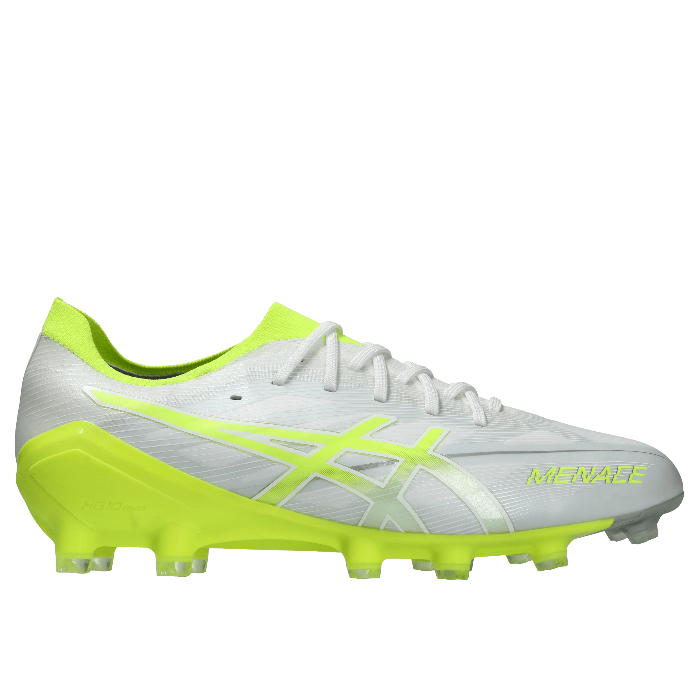 Asics Mens Menace 5 (FG) Football Boots White Vivid Coral | Sports