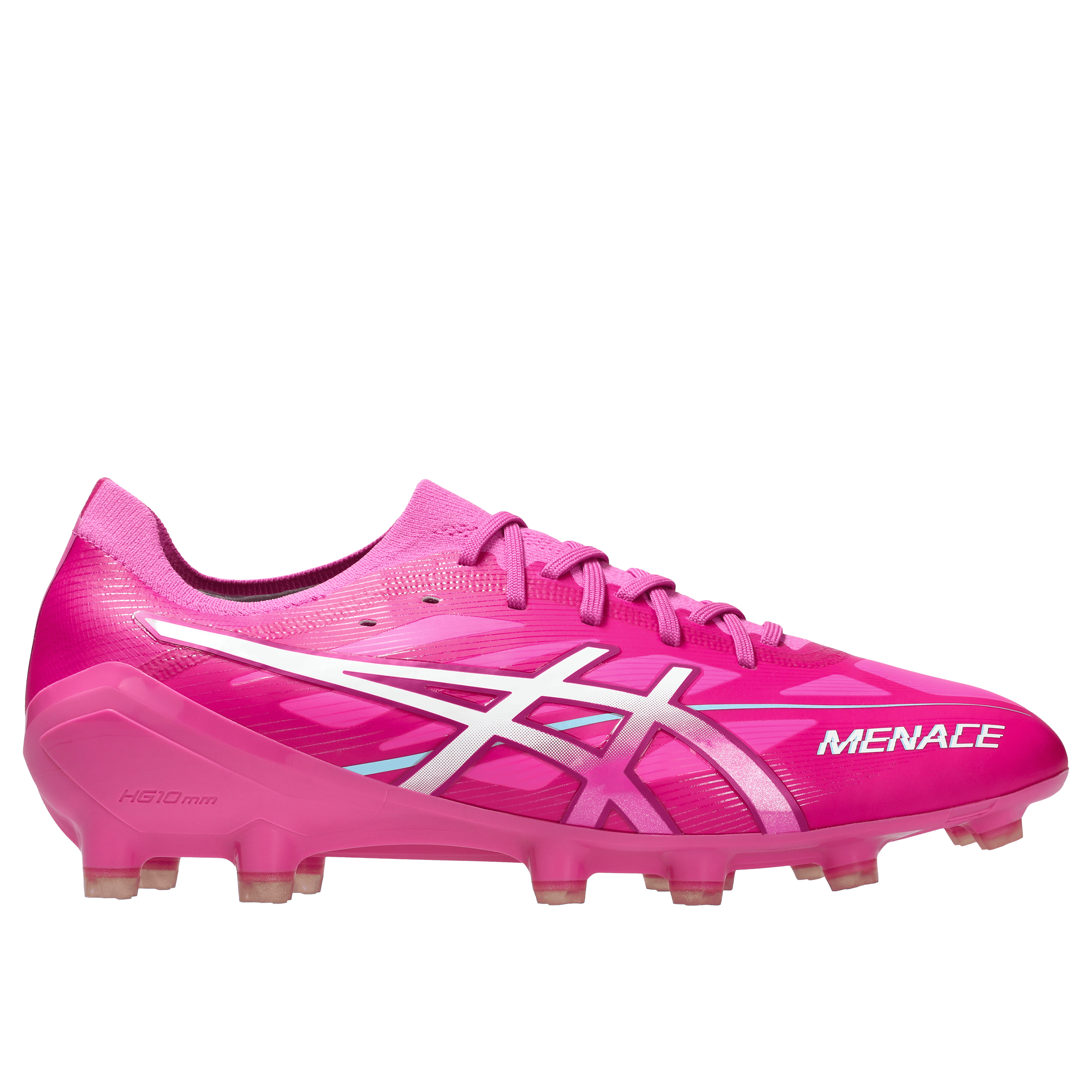 Asics Mens Menace 5 (FG) Football Boots White Vivid Coral | Sports