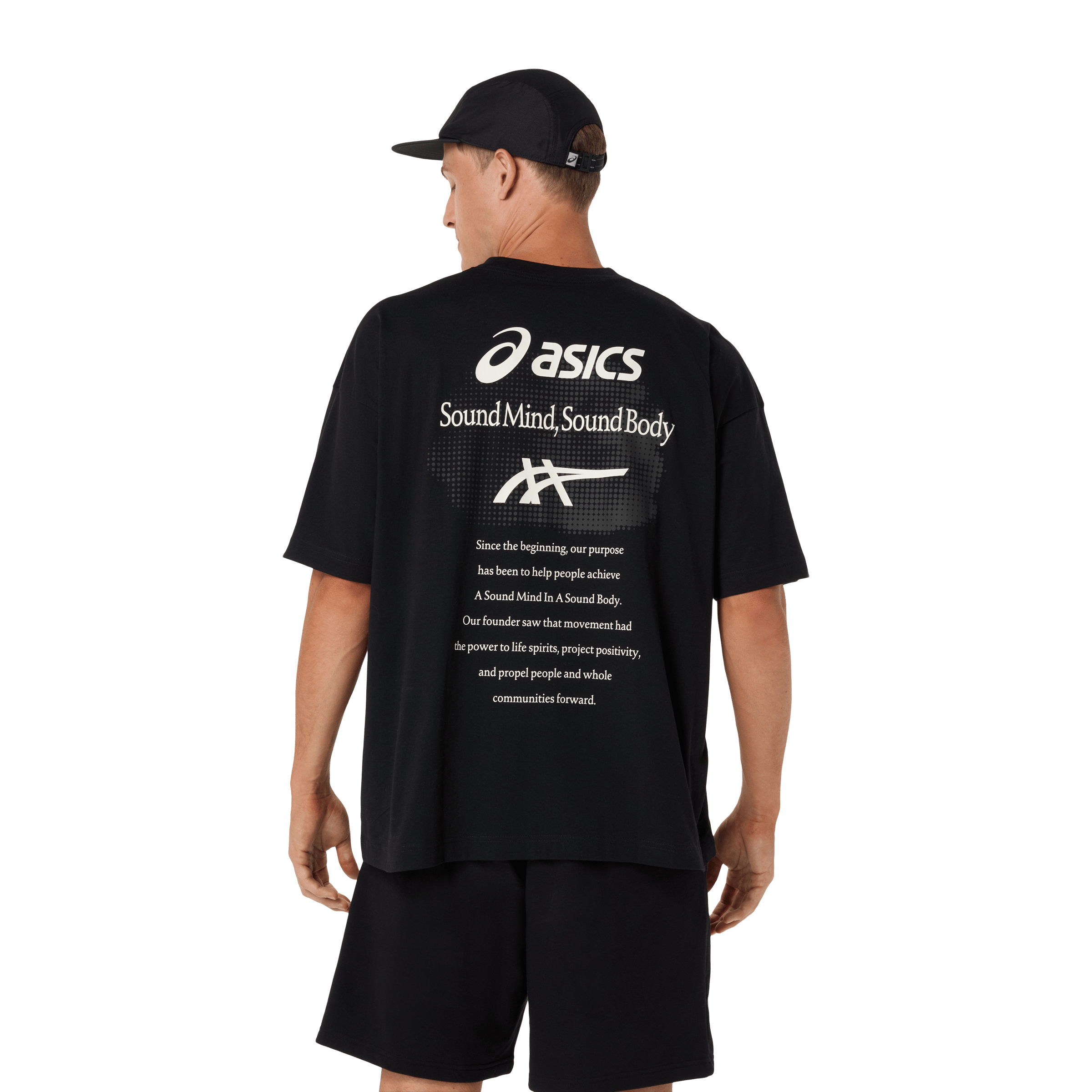 メンズウェア clubhaus dynamic range Relax Mock Tee Asics Mens Cloud Graphic Relaxed Tee Performance Black | Sports