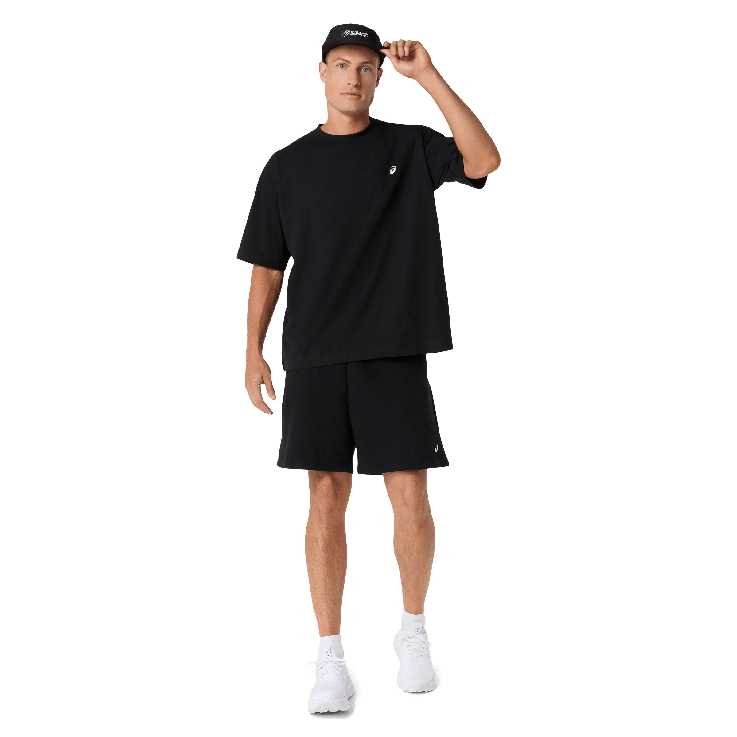 Asics Mens Cloud Graphic Relaxed Tee Performance Black | Sports