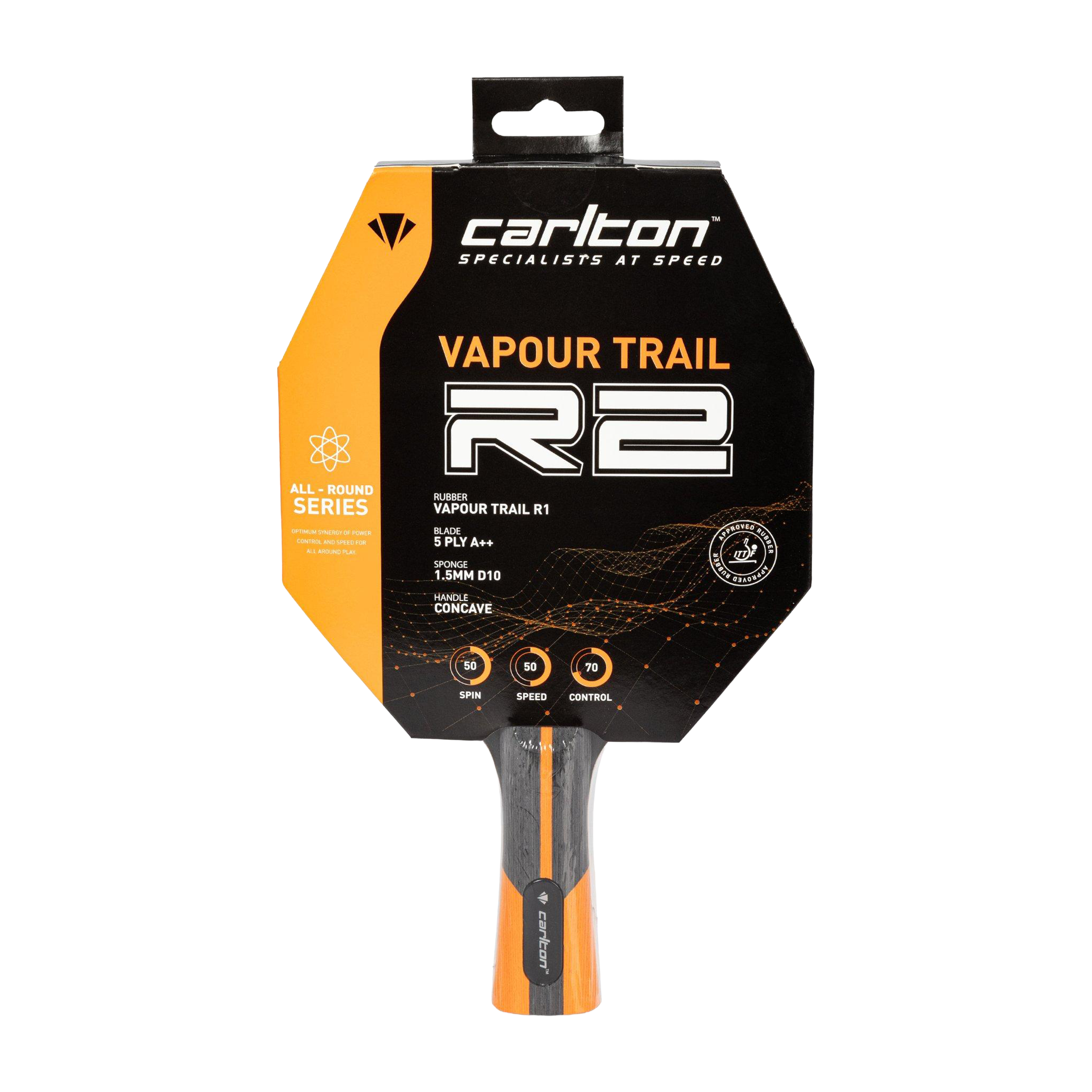Carlton Vapour Trail R2 Table Tennis Bat