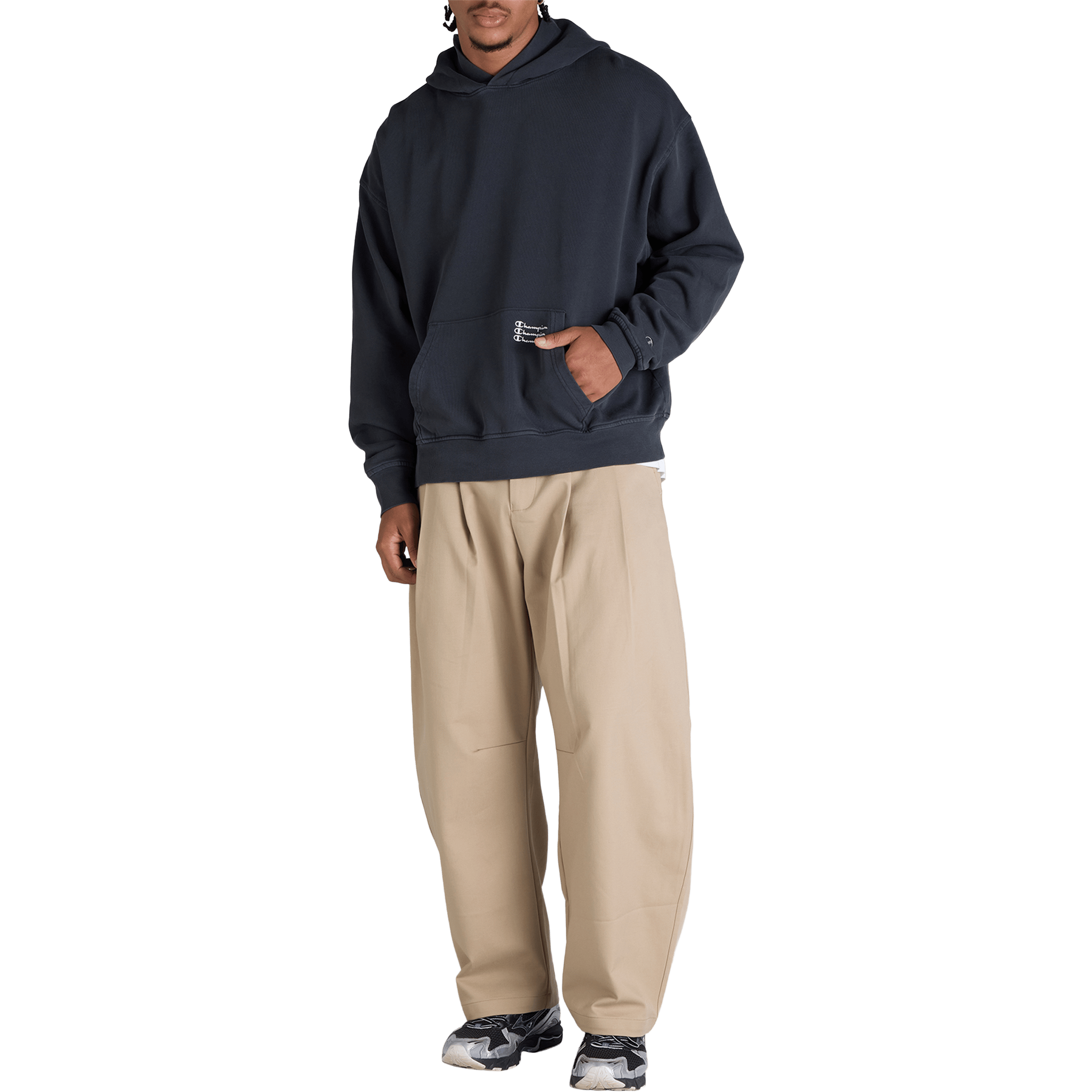 Mens Champion Rochester Vintage Wash Hoodie