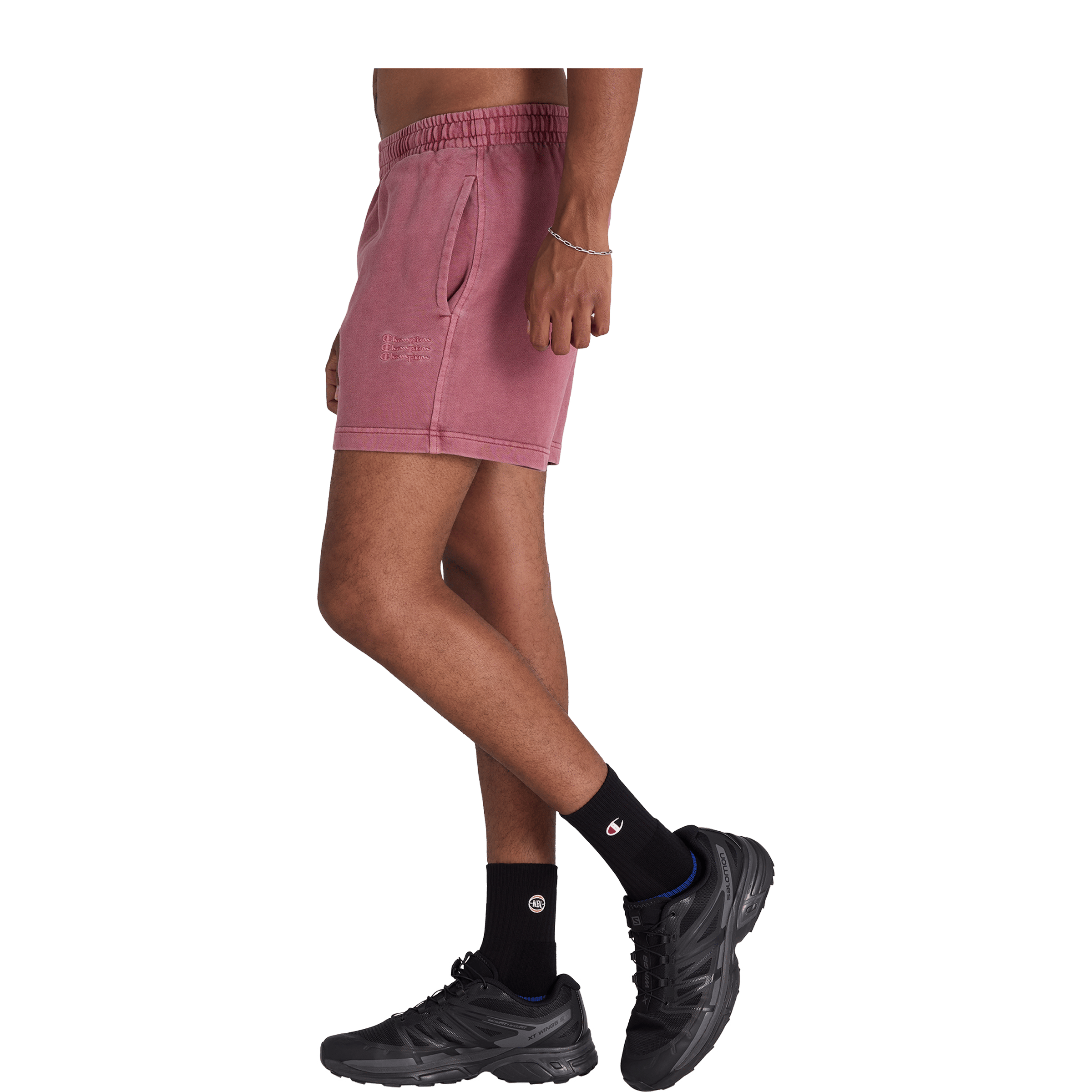 Mens Champion Rochester Vintage Wash 7" Shorts