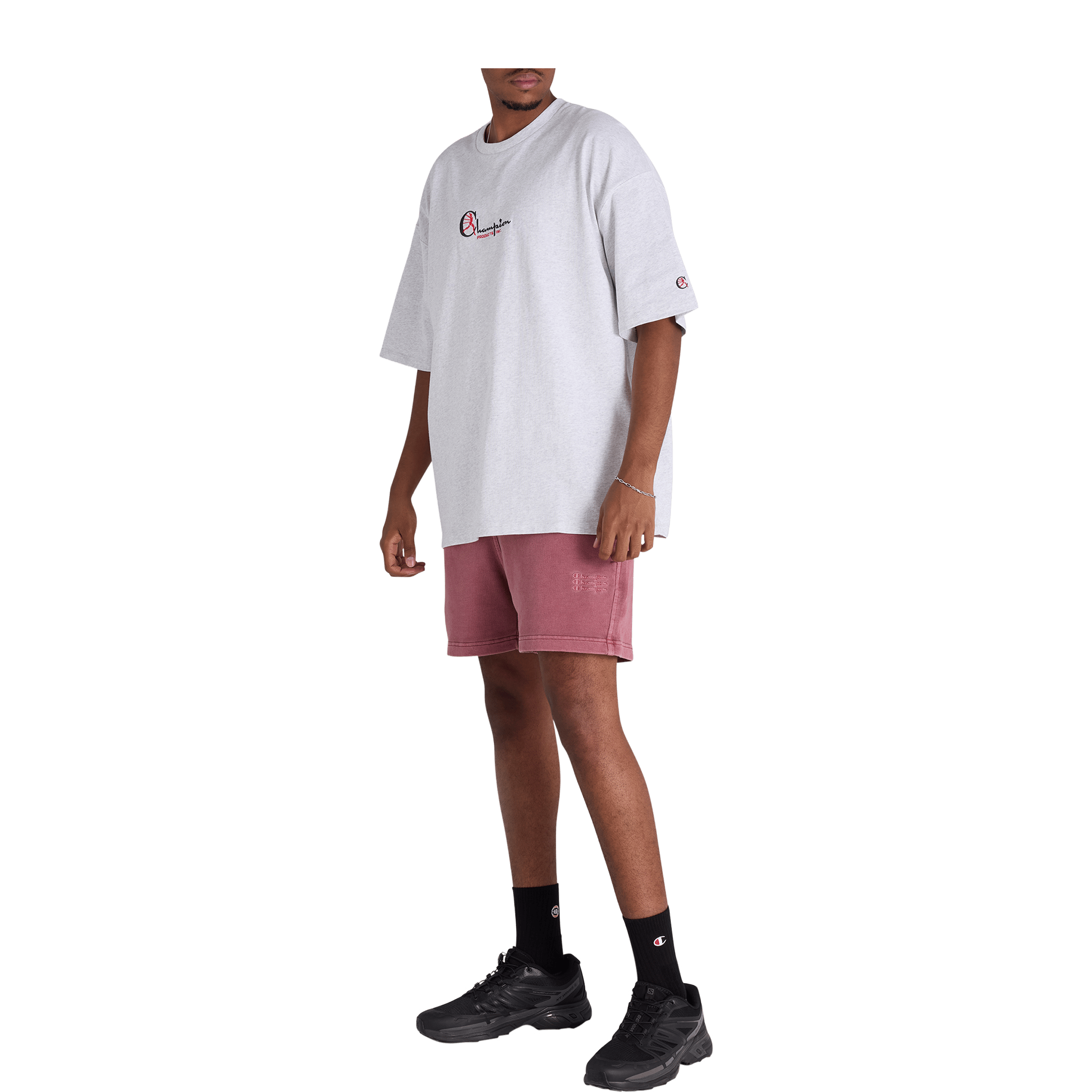 Mens Champion Rochester Vintage Wash 7" Shorts