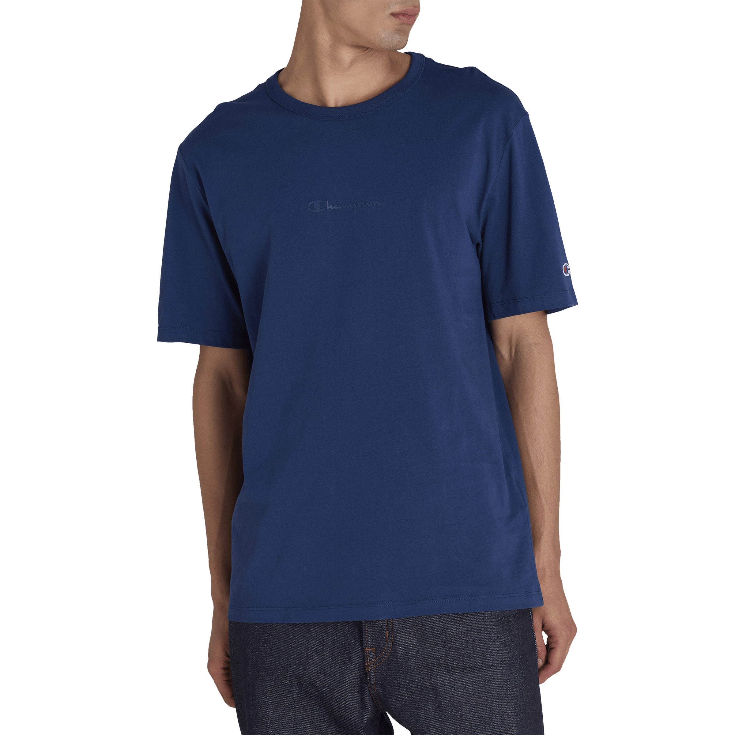 Mens Champion Tonal Script Oversized Tee
