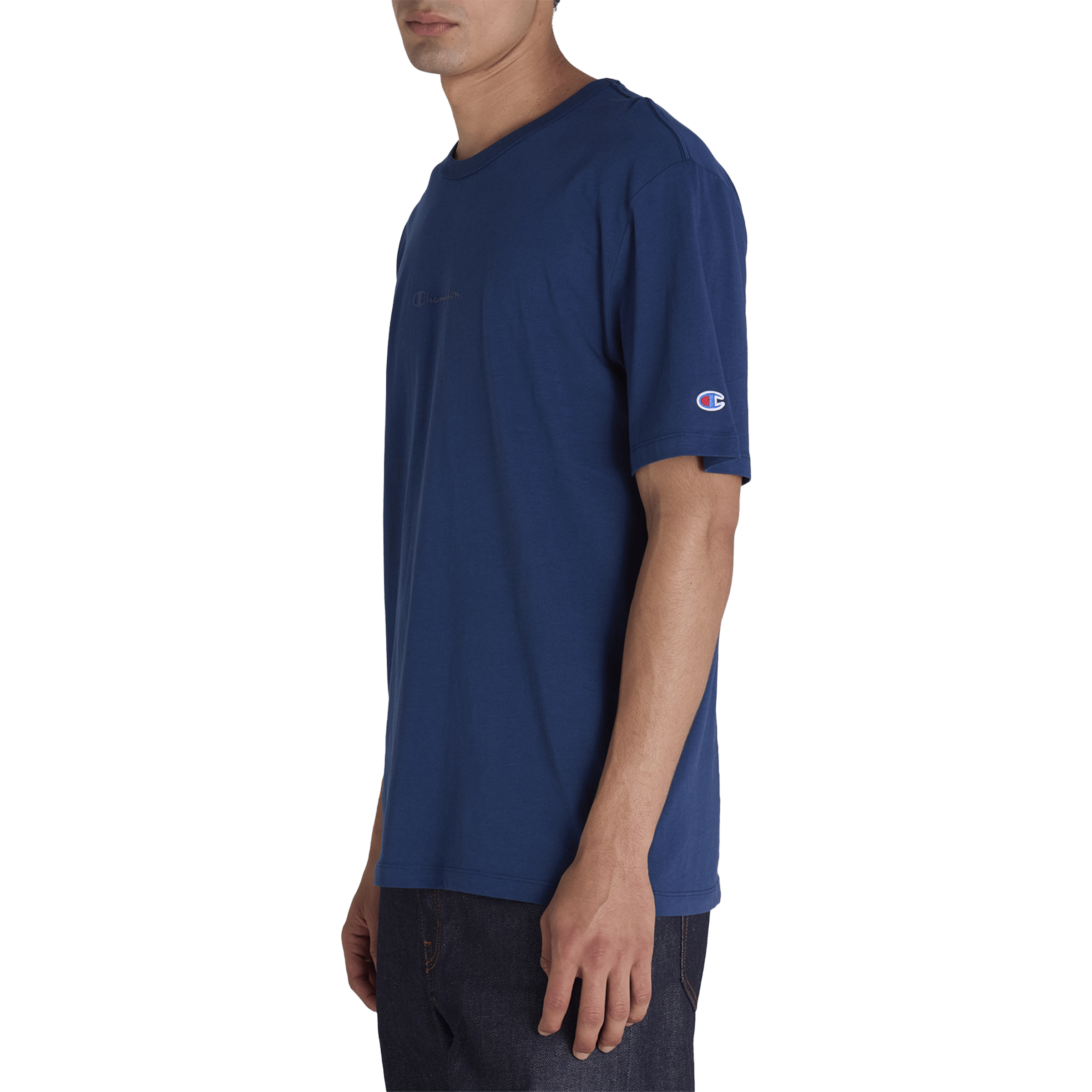 Mens Champion Tonal Script Oversized Tee