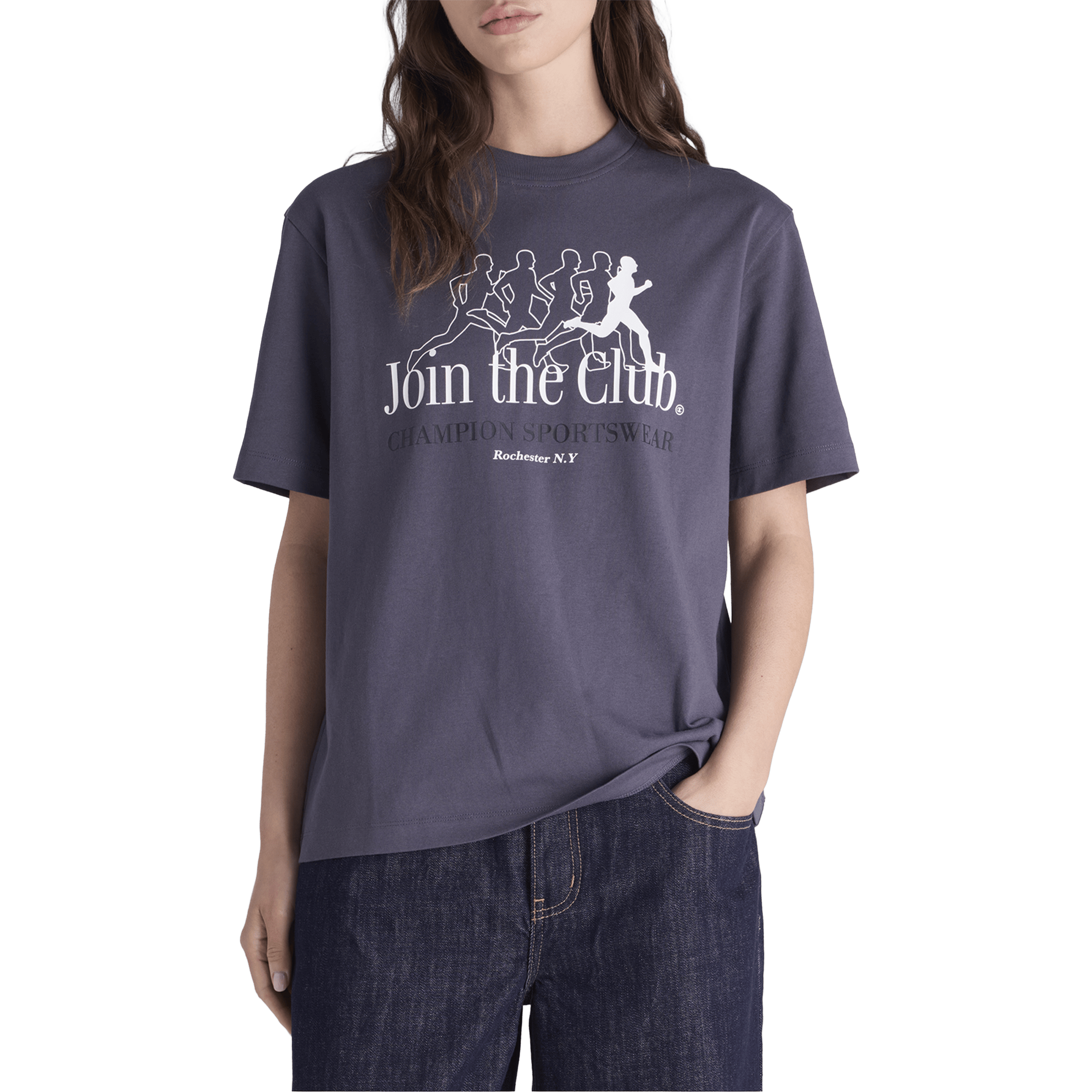 Womens Champion Graphic Shop Tee