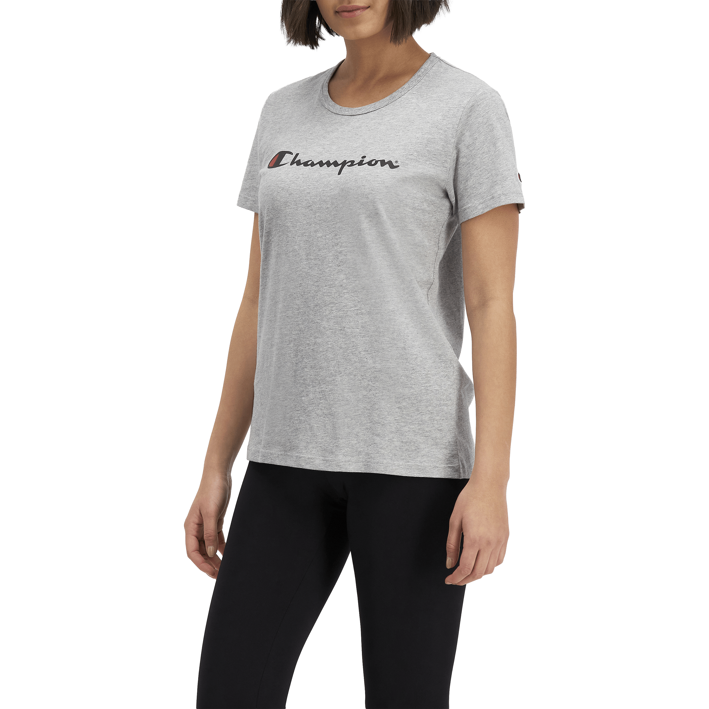 Champion Womens Script Tee Oxford Heather | Sports Direct Australia