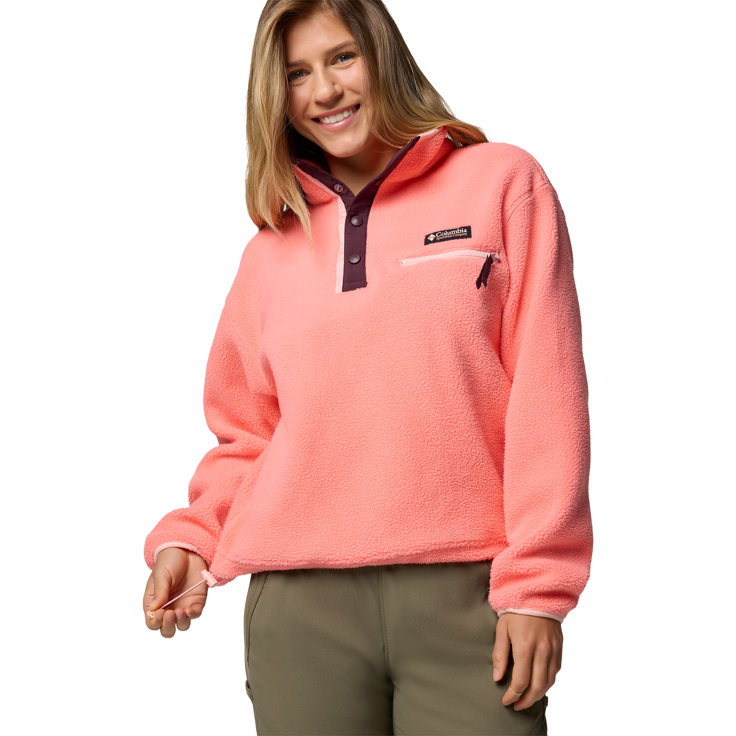 Columbia Helvetia™ II Cropped Half Snap Fleece Pullover