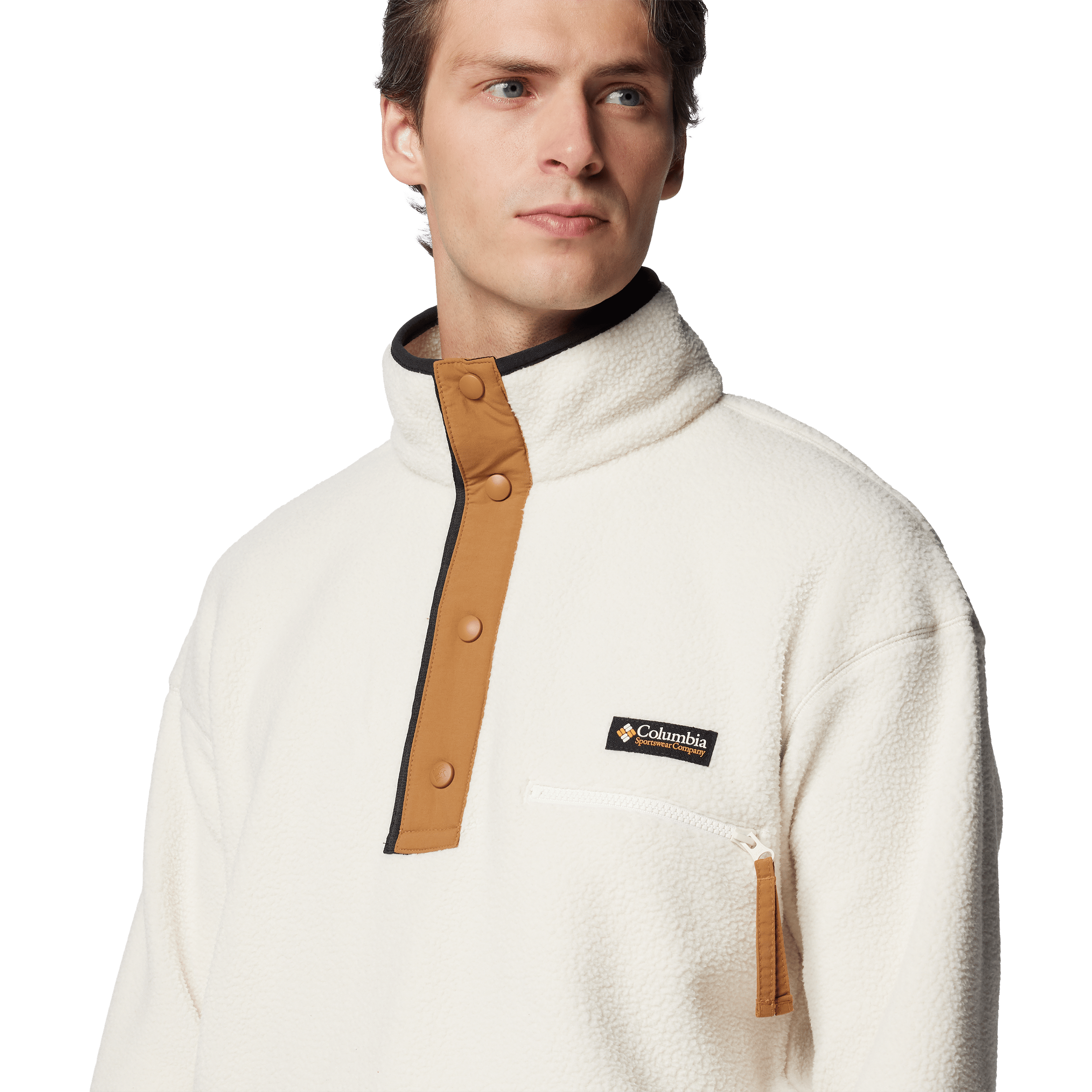 Columbia Mens Helvetia™ II Half Snap Fleece Pullover Chalk