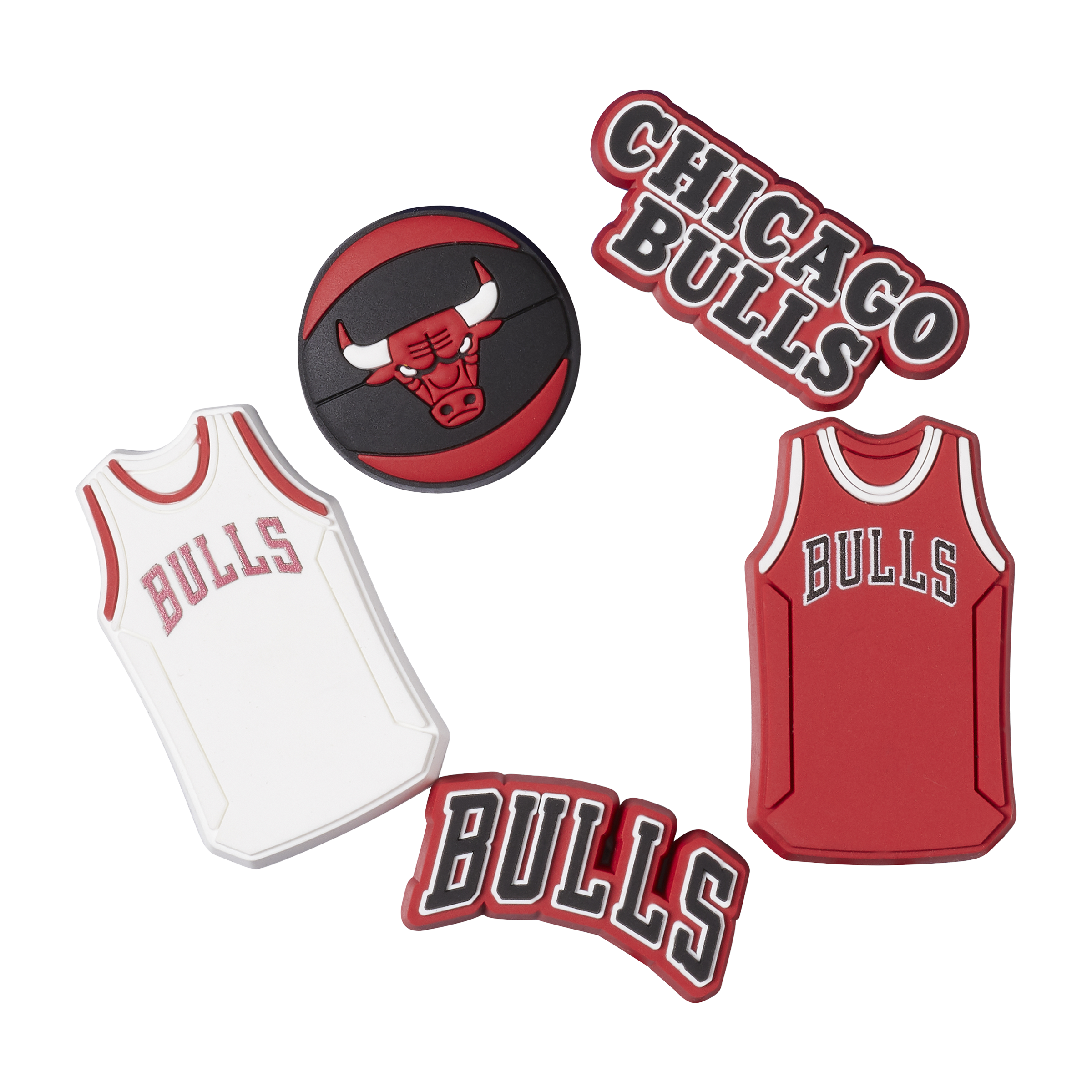 Crocs Acc NBA Chicago Bulls (5pk) Jibbitz Charms