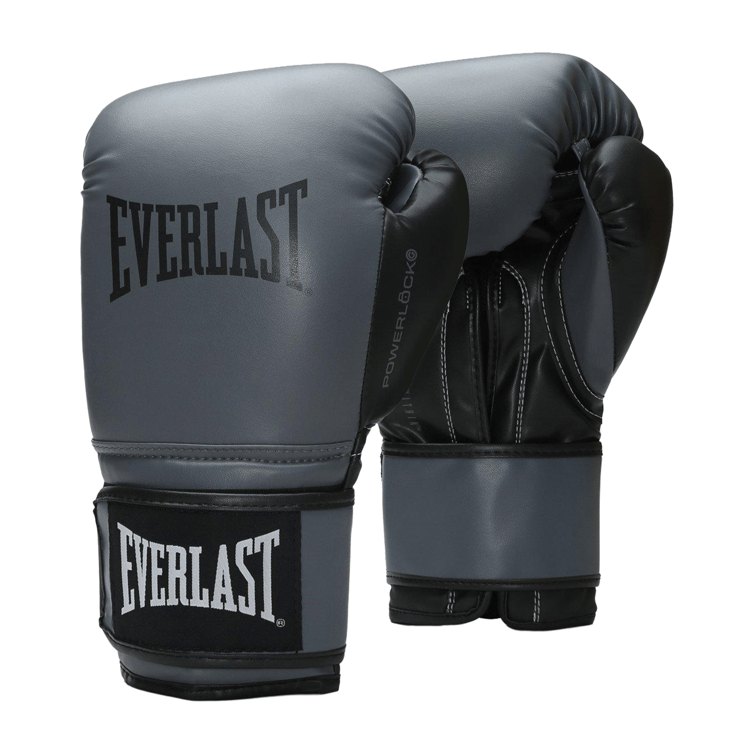 Everlast Unisex Powerlock Hook & Loop Boxing Gloves Black | Sports