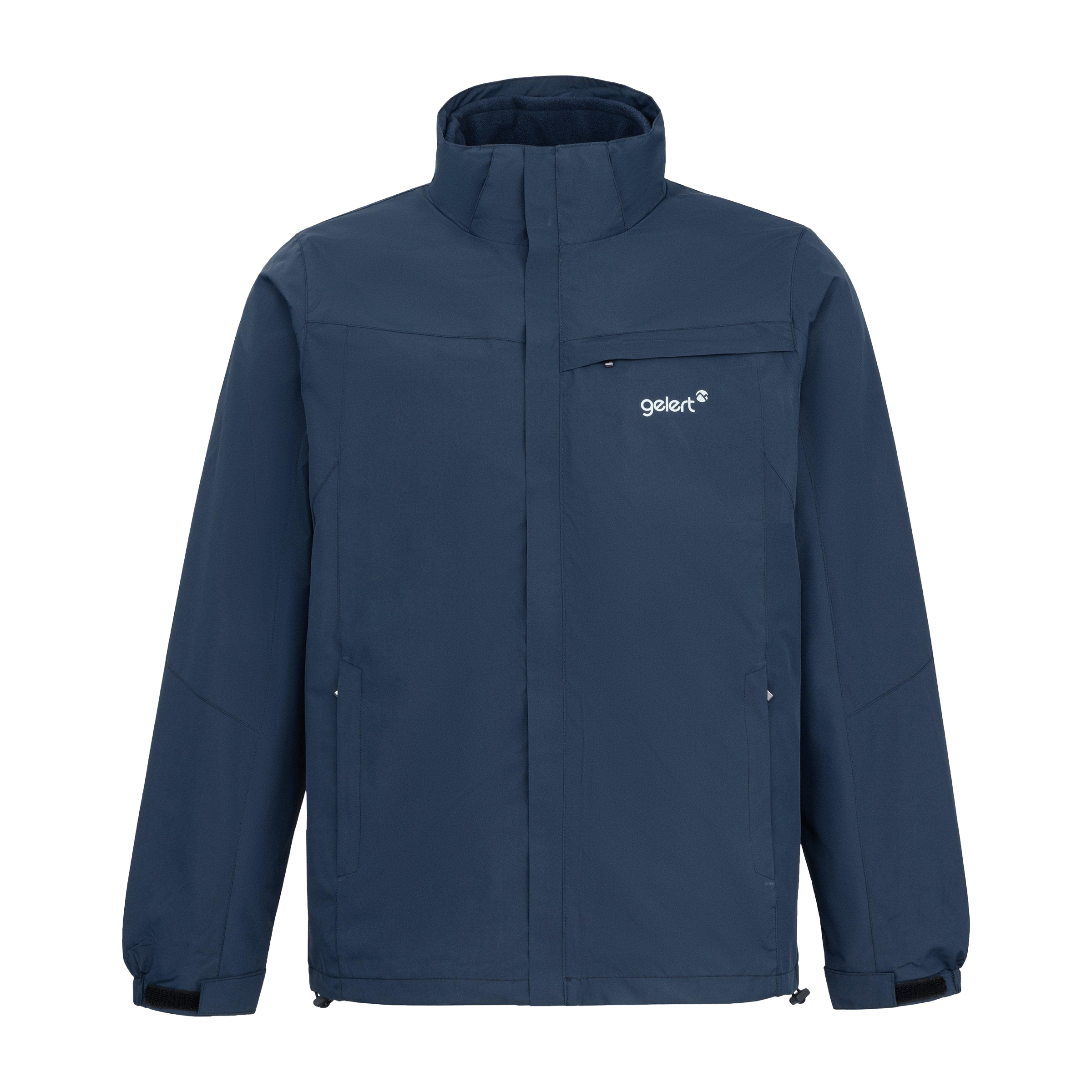 Mens Gelert 3-in-1 Windproof Fleece Lined Detachable Hood Long Sleeve Jacket