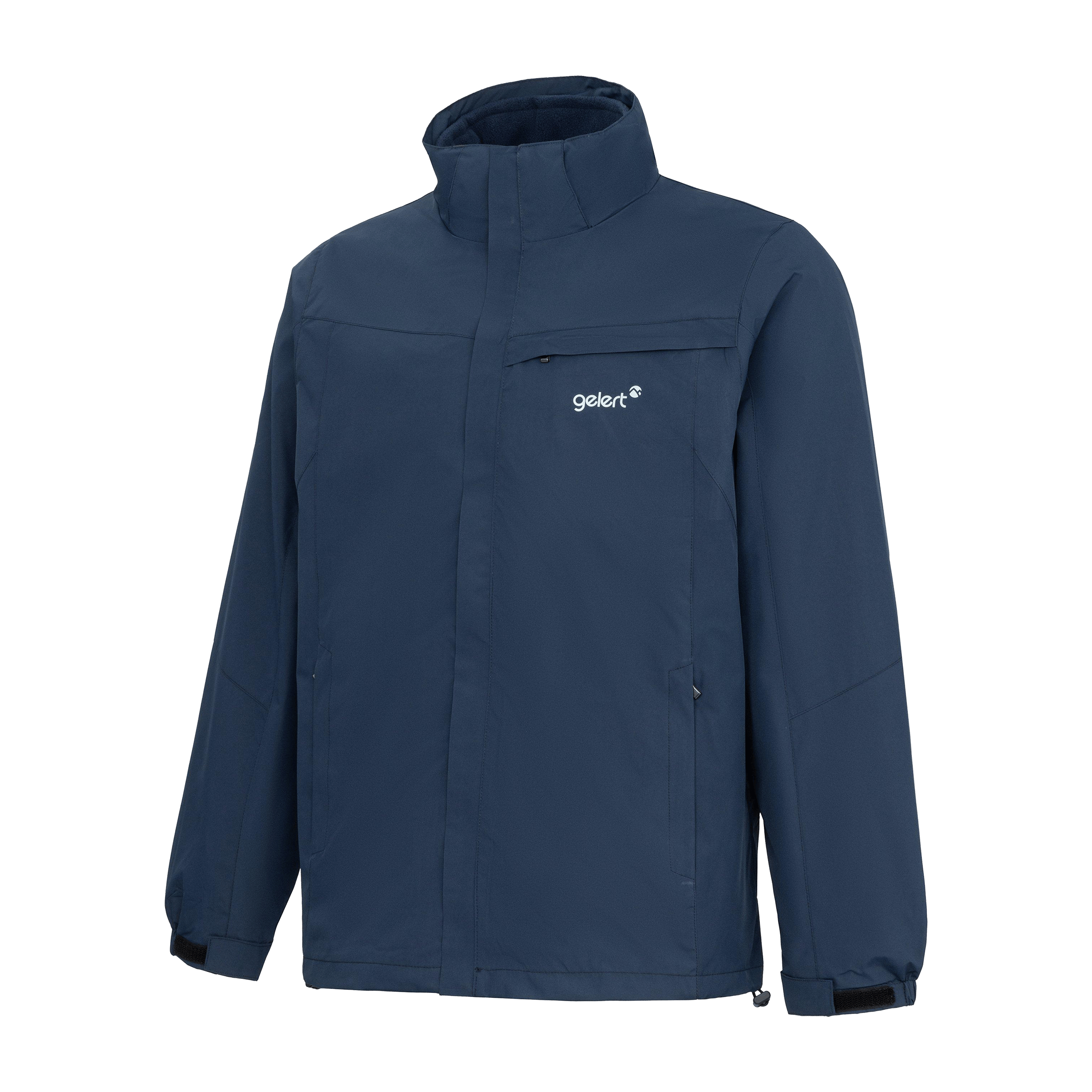 Mens Gelert 3-in-1 Windproof Fleece Lined Detachable Hood Long Sleeve Jacket