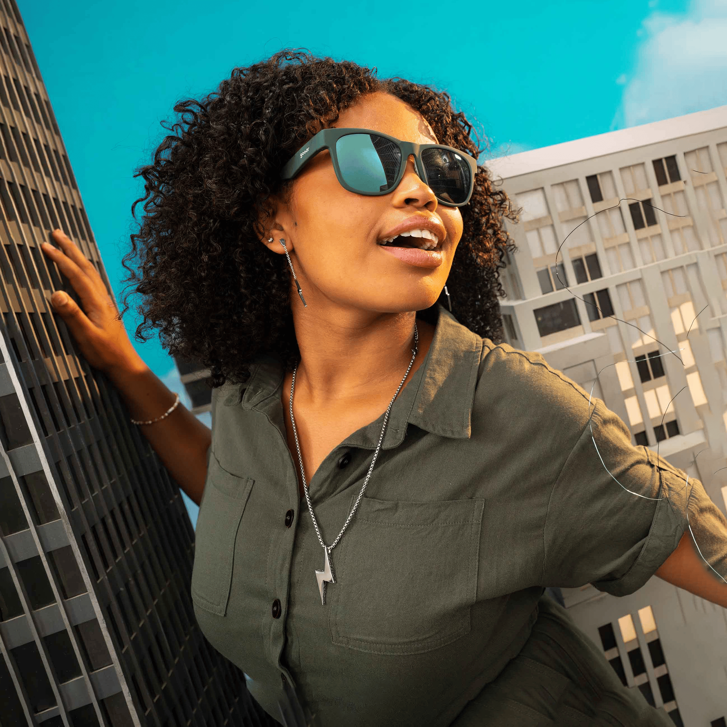 Goodr Mint Julep Electroshocks - Sunglasses