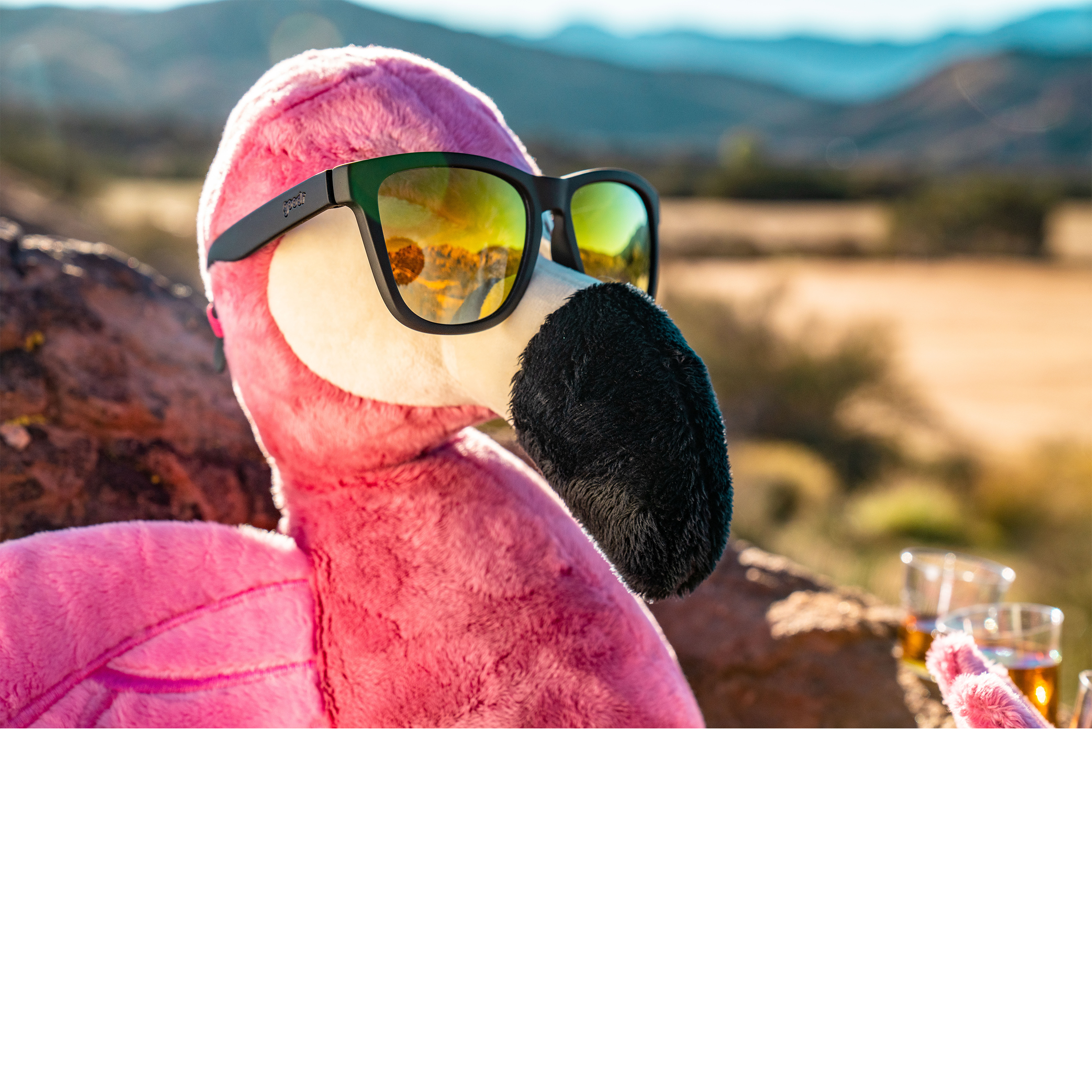 Goodr Whiskey Shots With Satan  - Mirrored Sunglasses