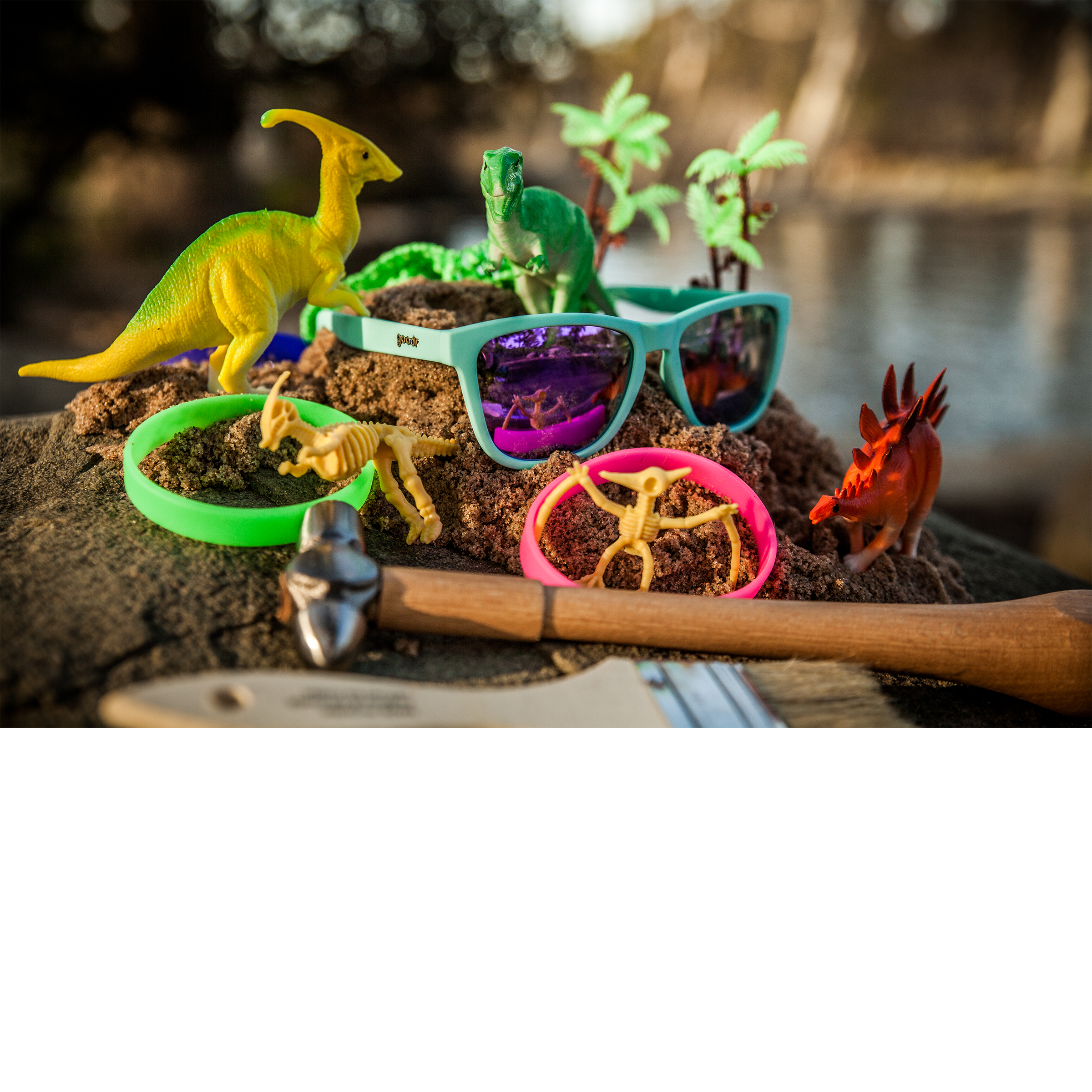 Goodr Electric Dinatopia Carnival  - Mirrored Sunglasses