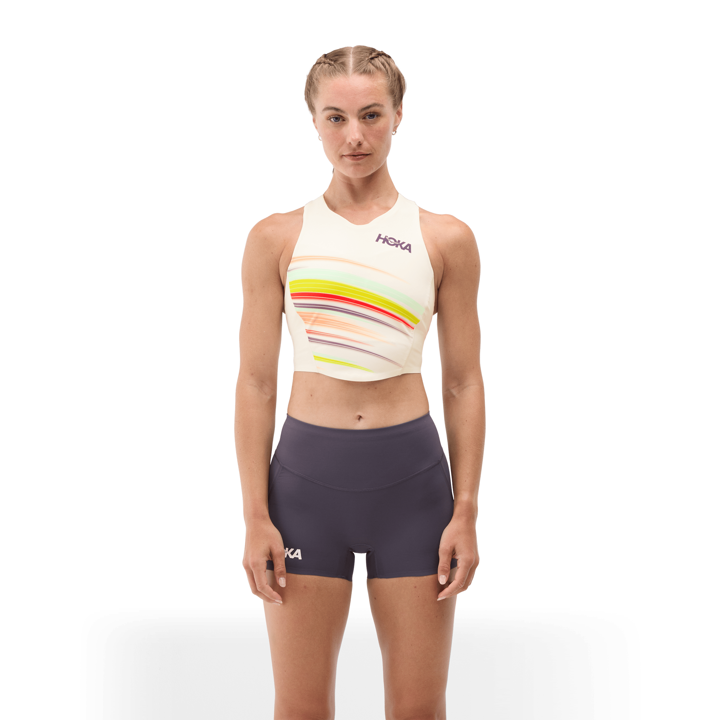 Womens Hoka Race Day Crop Sports Bra