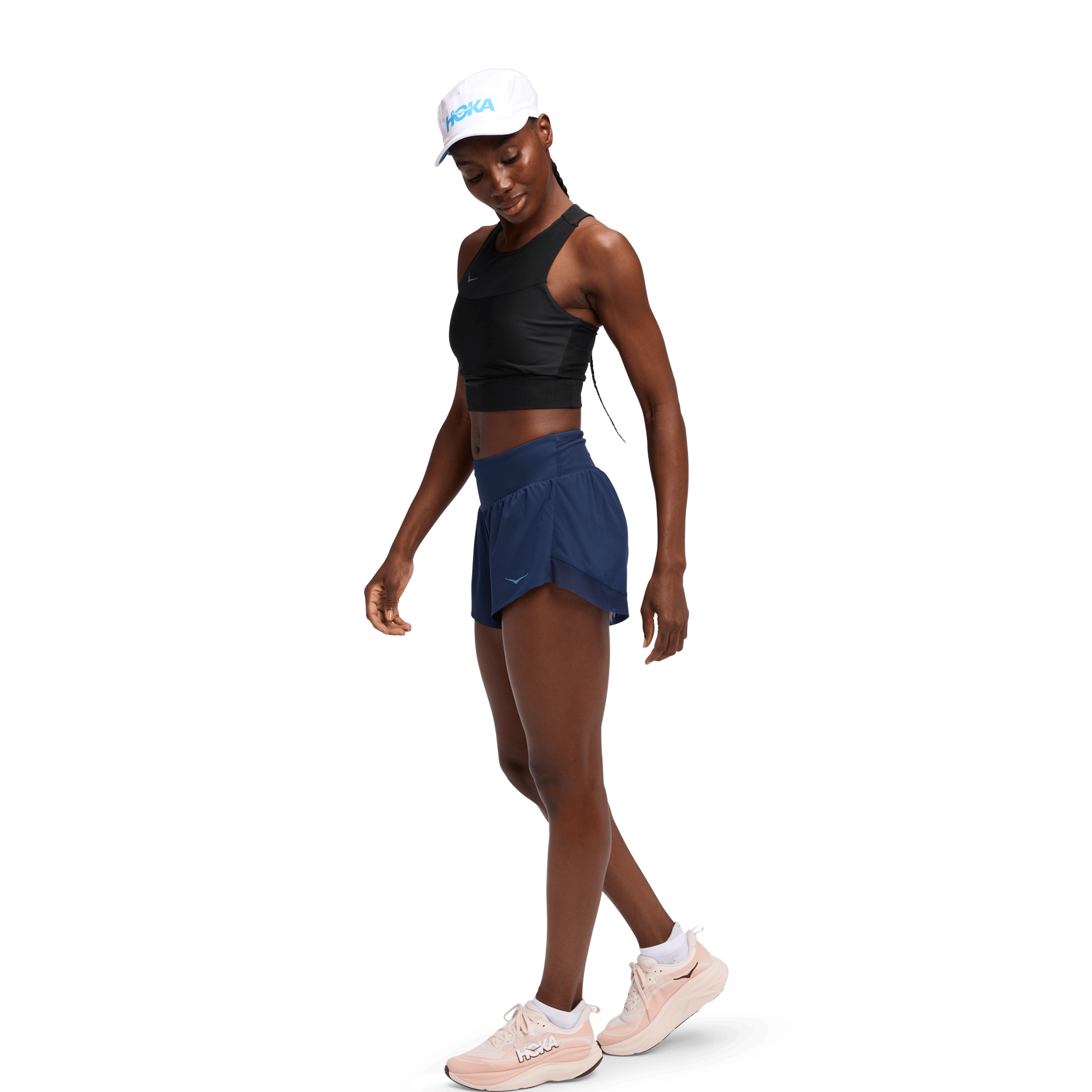 Womens Hoka Glide 4'' Shorts