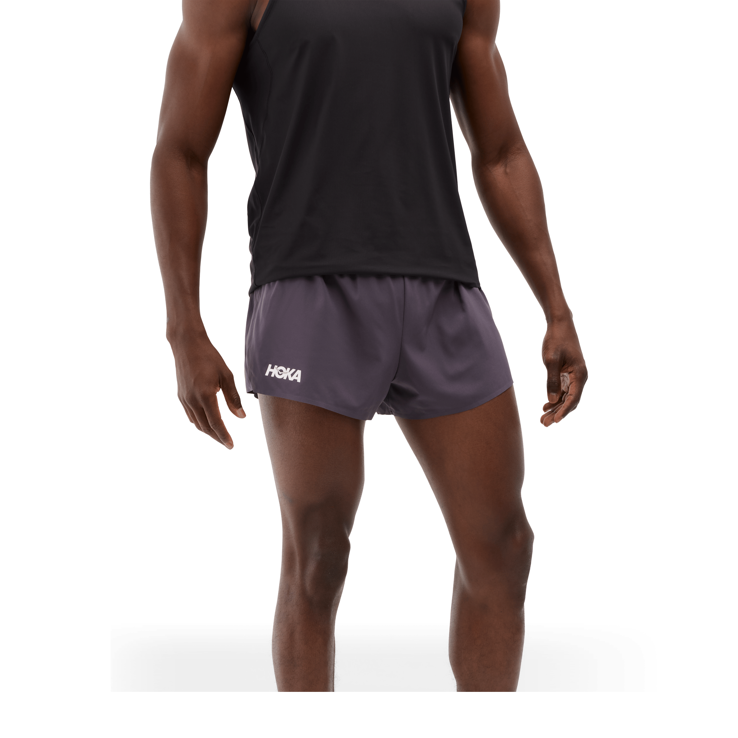Mens Hoka Race Day Split Shorts