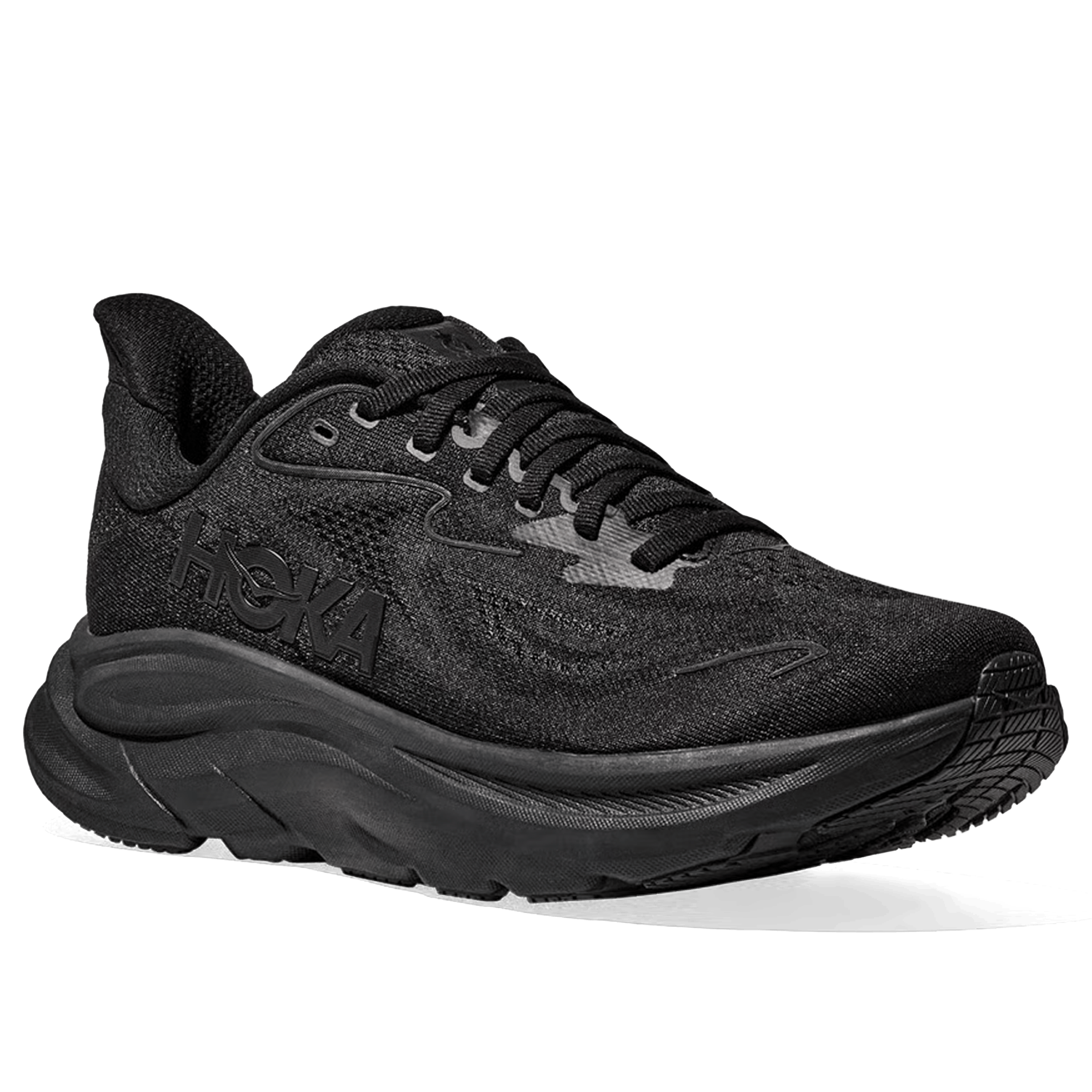 Mens Clifton 10 (Extra Wide) Running Shoes Black / Black | Sports