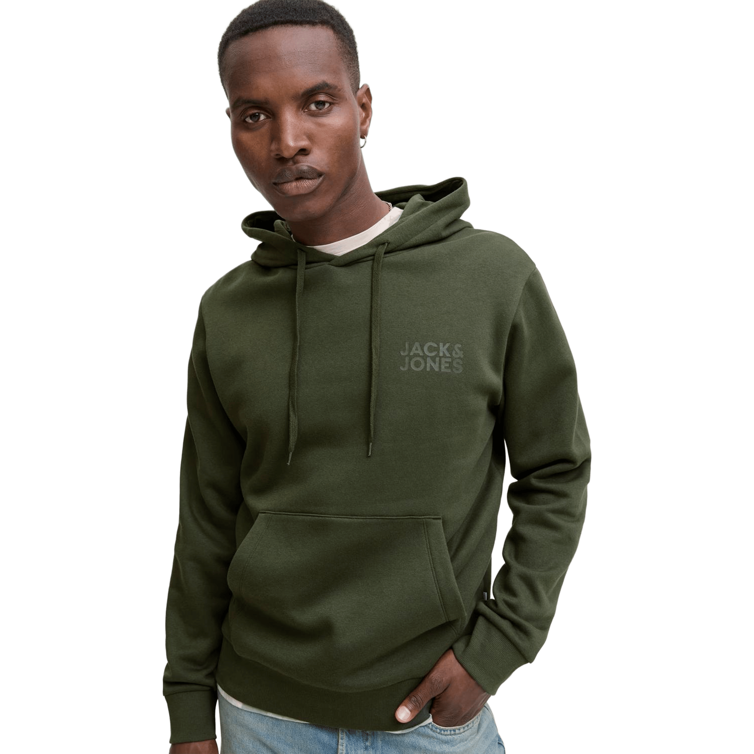 Mens Jack & Jones Logo Hoodie