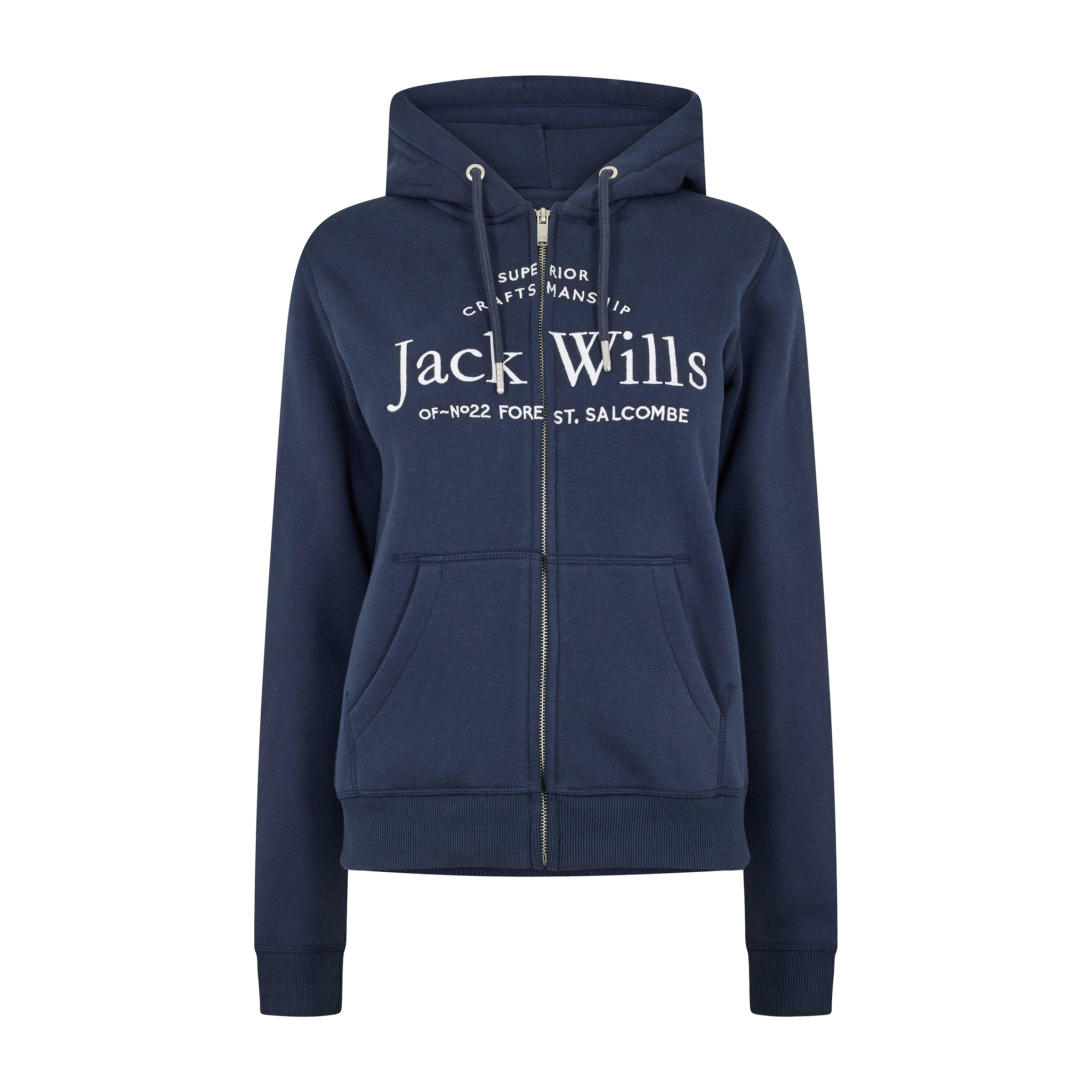 Jack Wills Hunston Logo Zip Hoodie