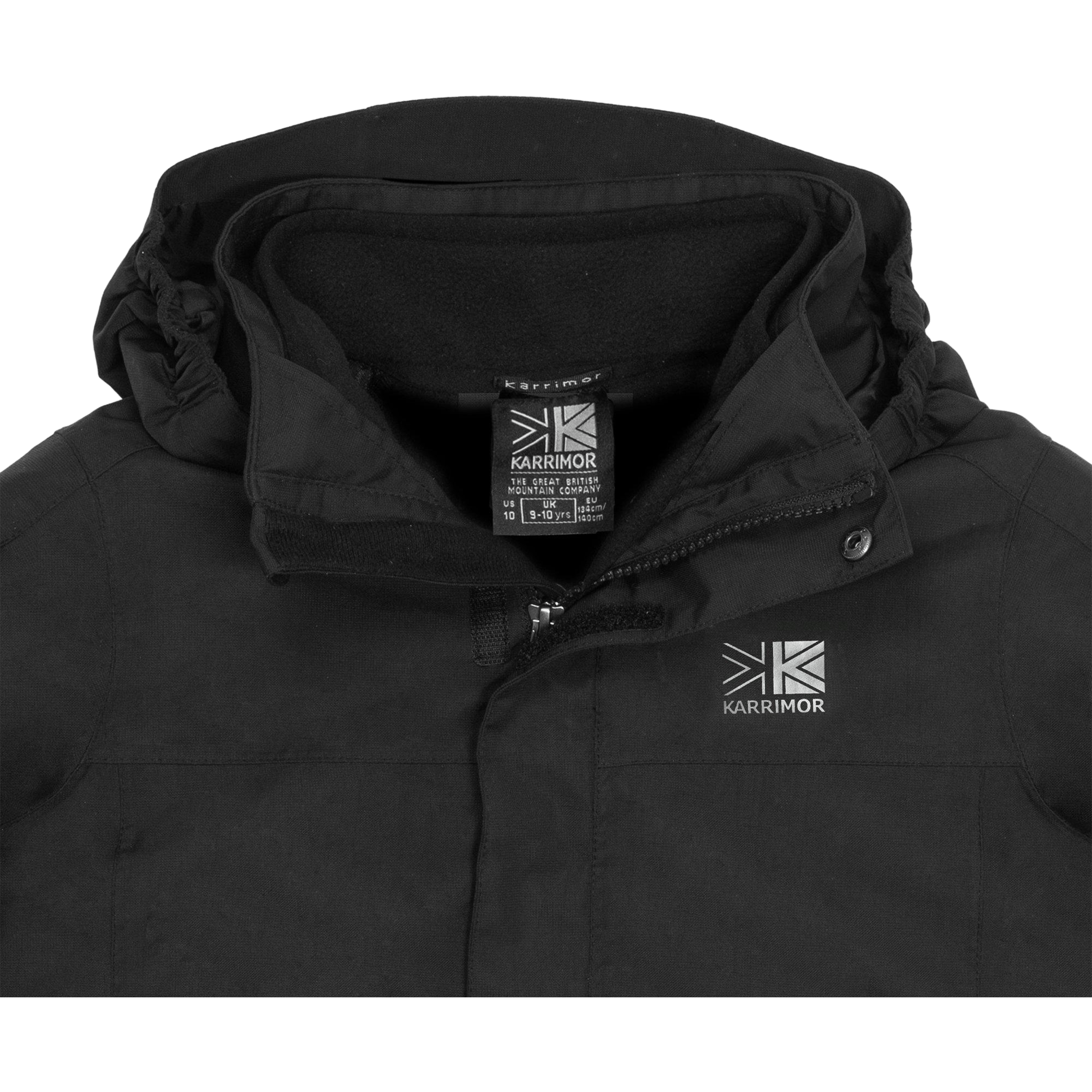 Karrimor Kids Waterproof Removable Fleece 3-in-1 Jacket Black