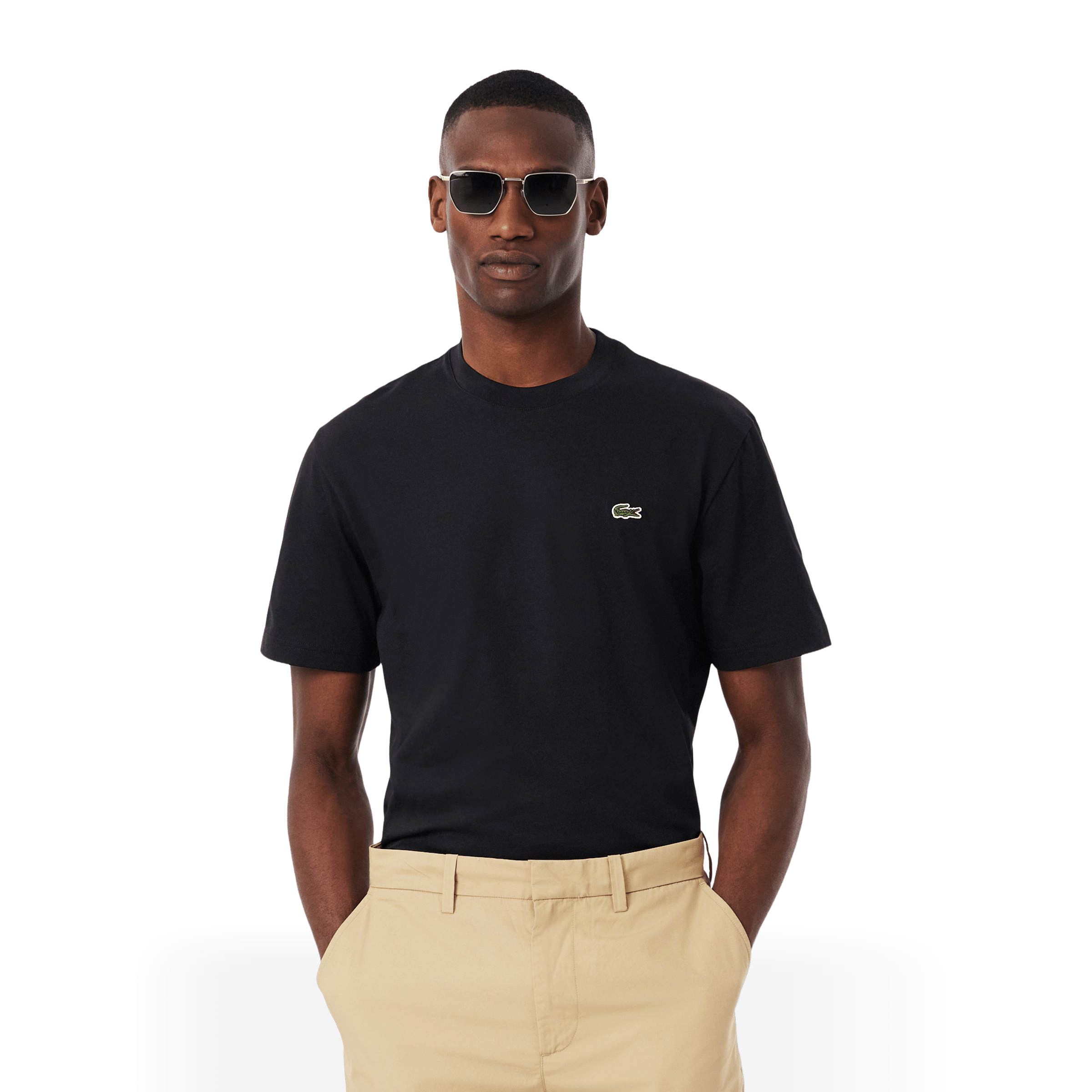Lacoste Mens Essential Classic Fit Tee Black | Sports Direct Australia