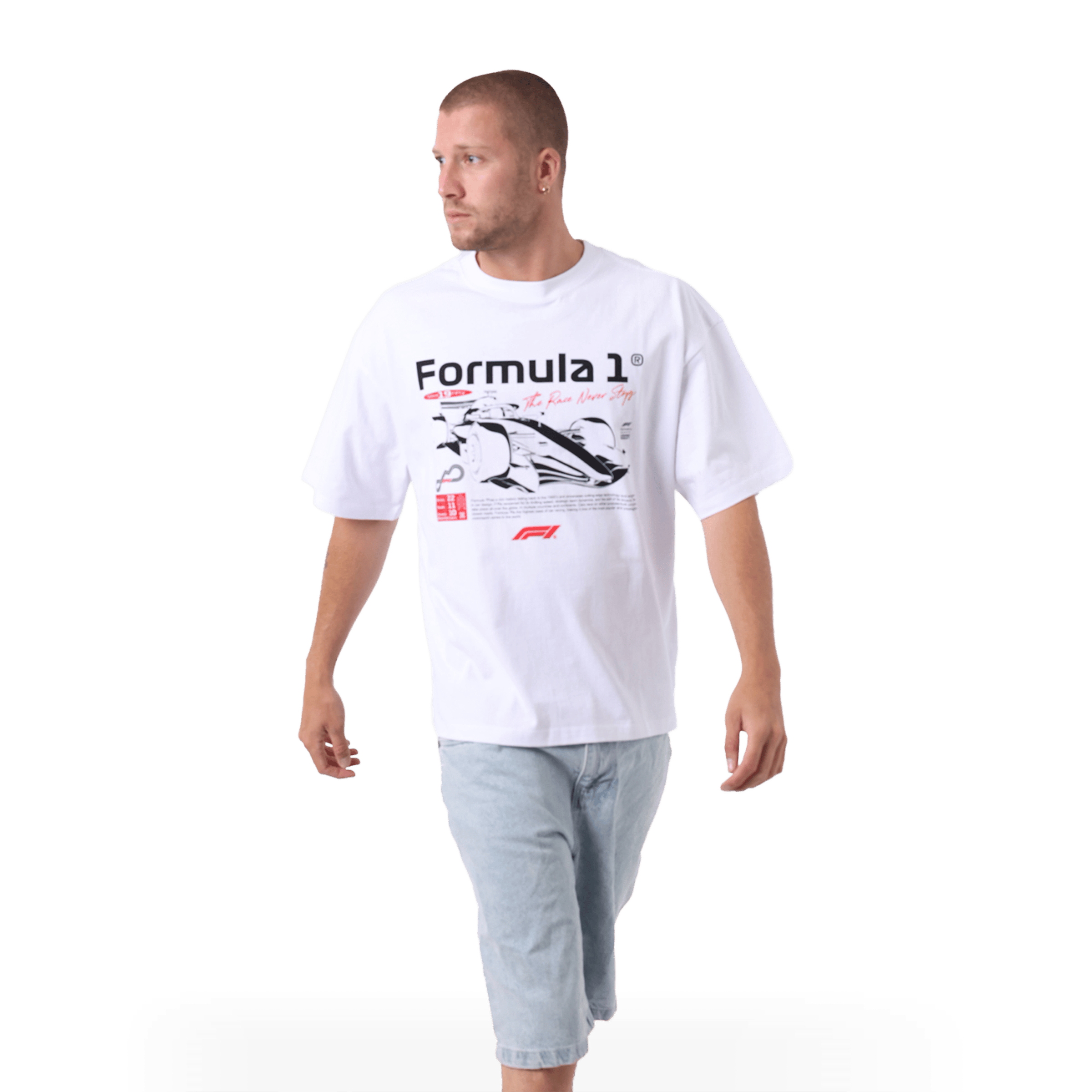 Mens Majestic F1 Graphic Box Tee