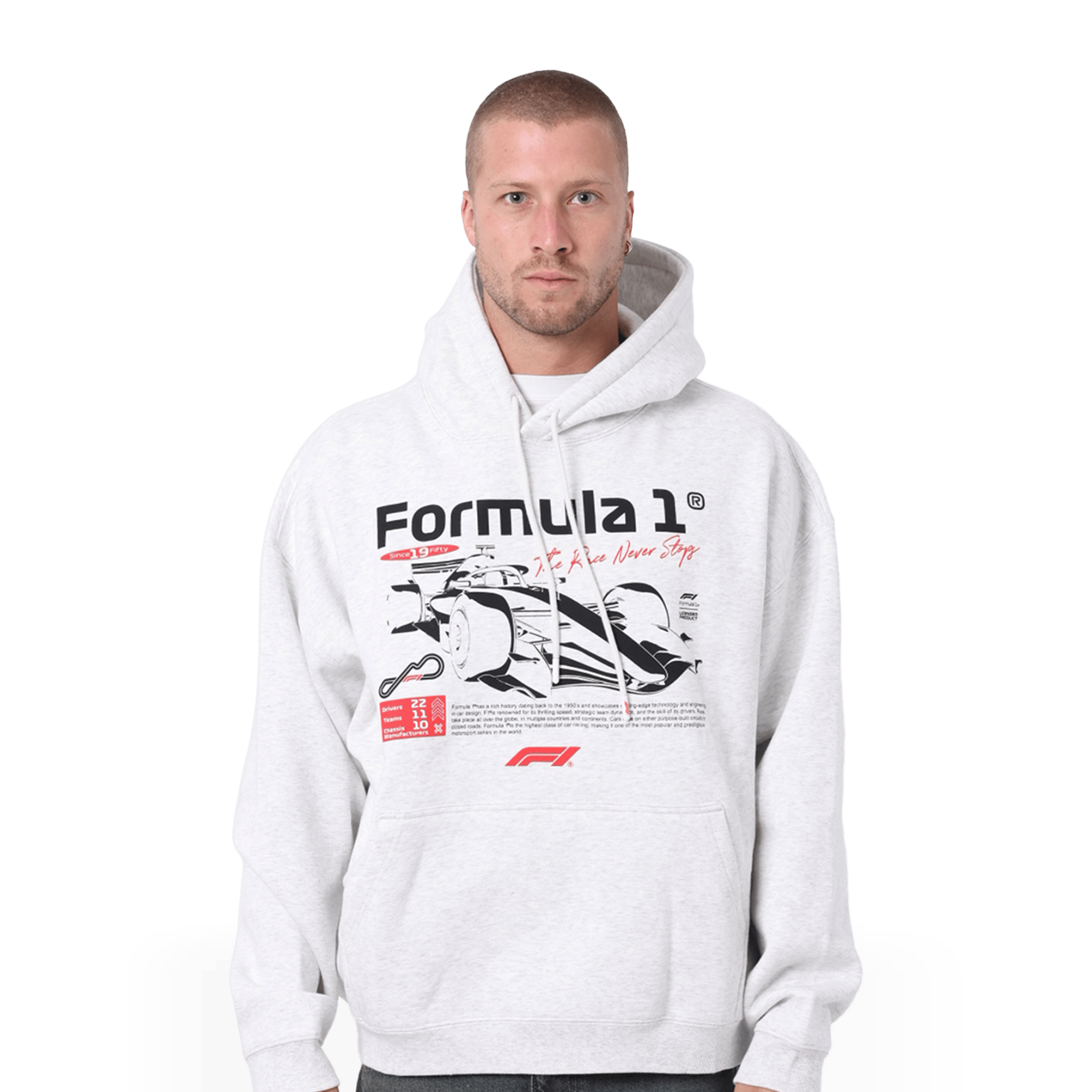 Mens Majestic F1 Car Box Hoodie