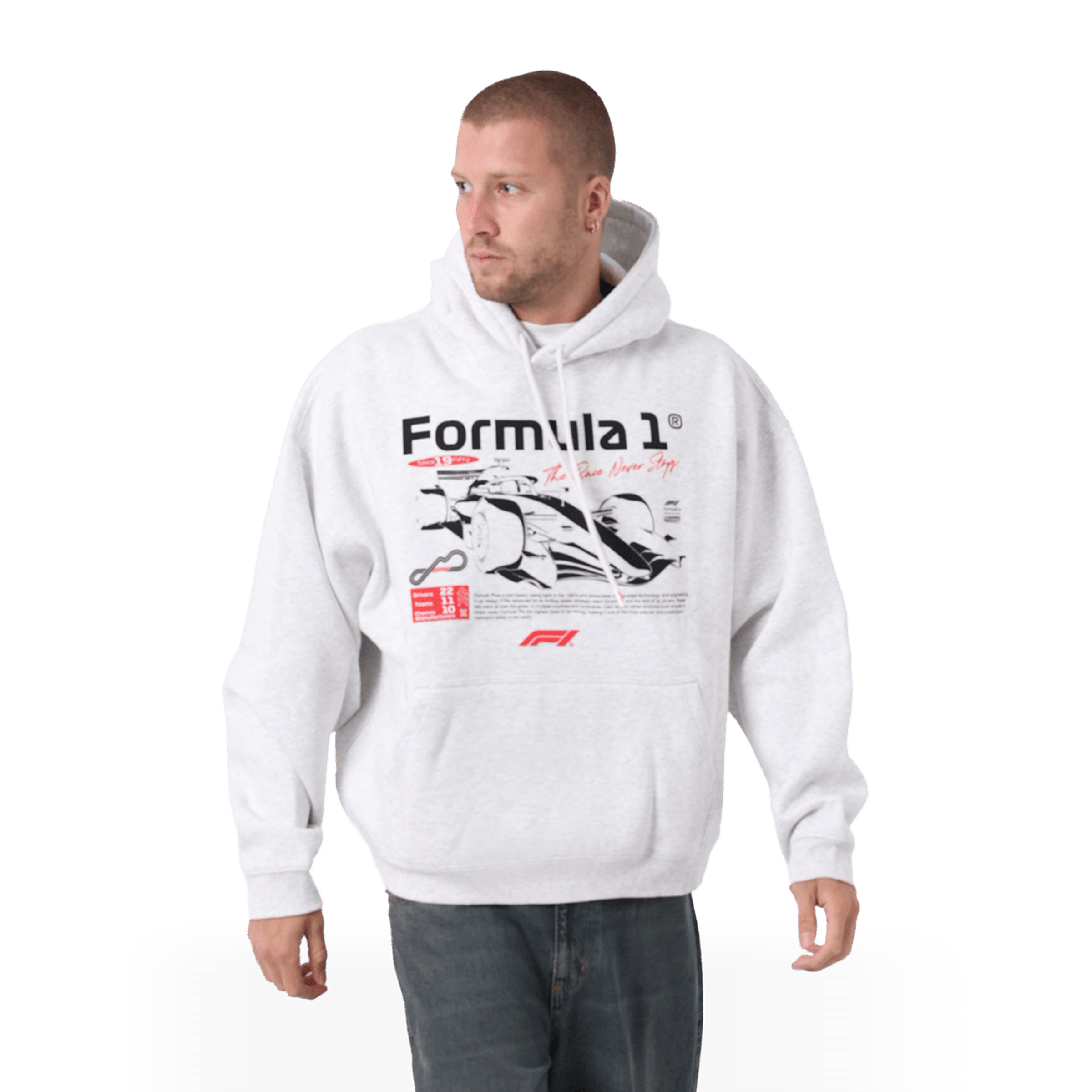 Mens Majestic F1 Car Box Hoodie