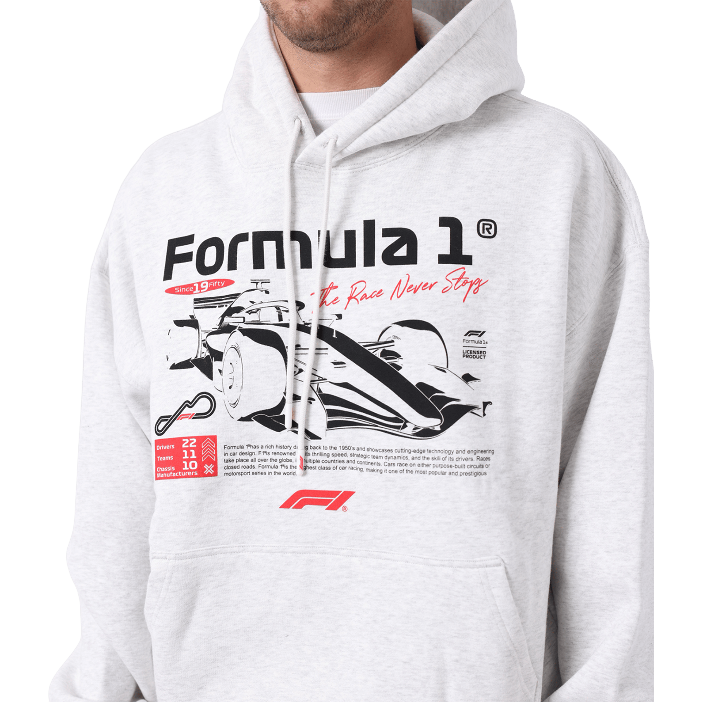 Mens Majestic F1 Car Box Hoodie