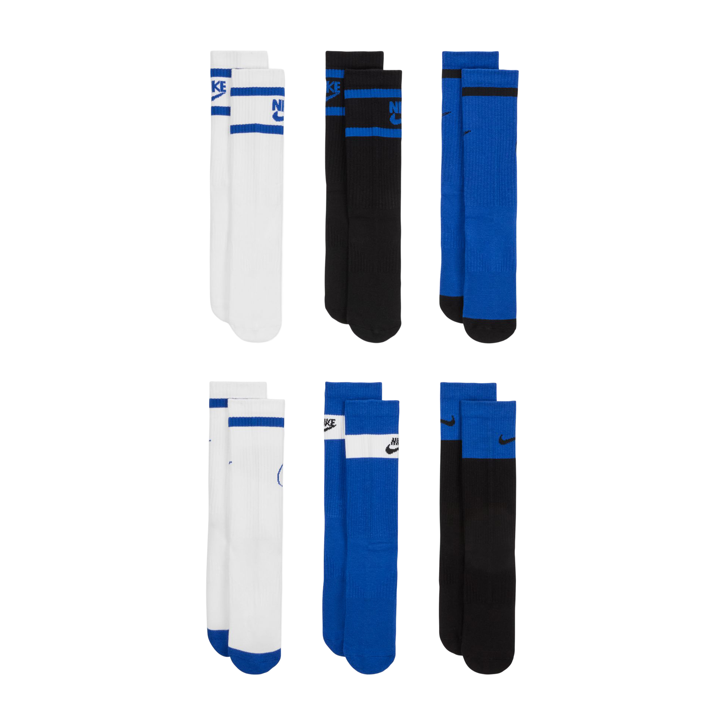 Nike (6pk) Everyday Cushioned Crew Socks