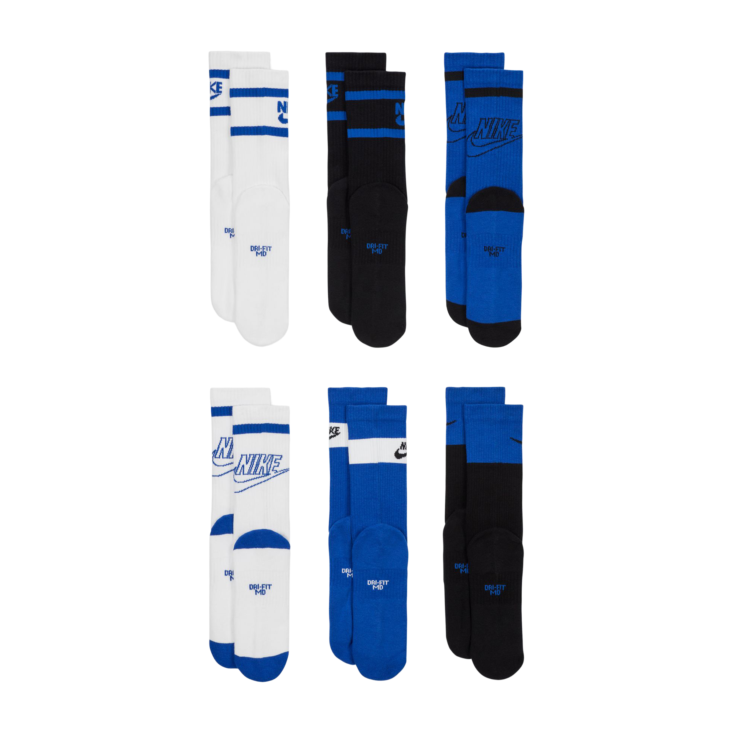 Nike (6pk) Everyday Cushioned Crew Socks