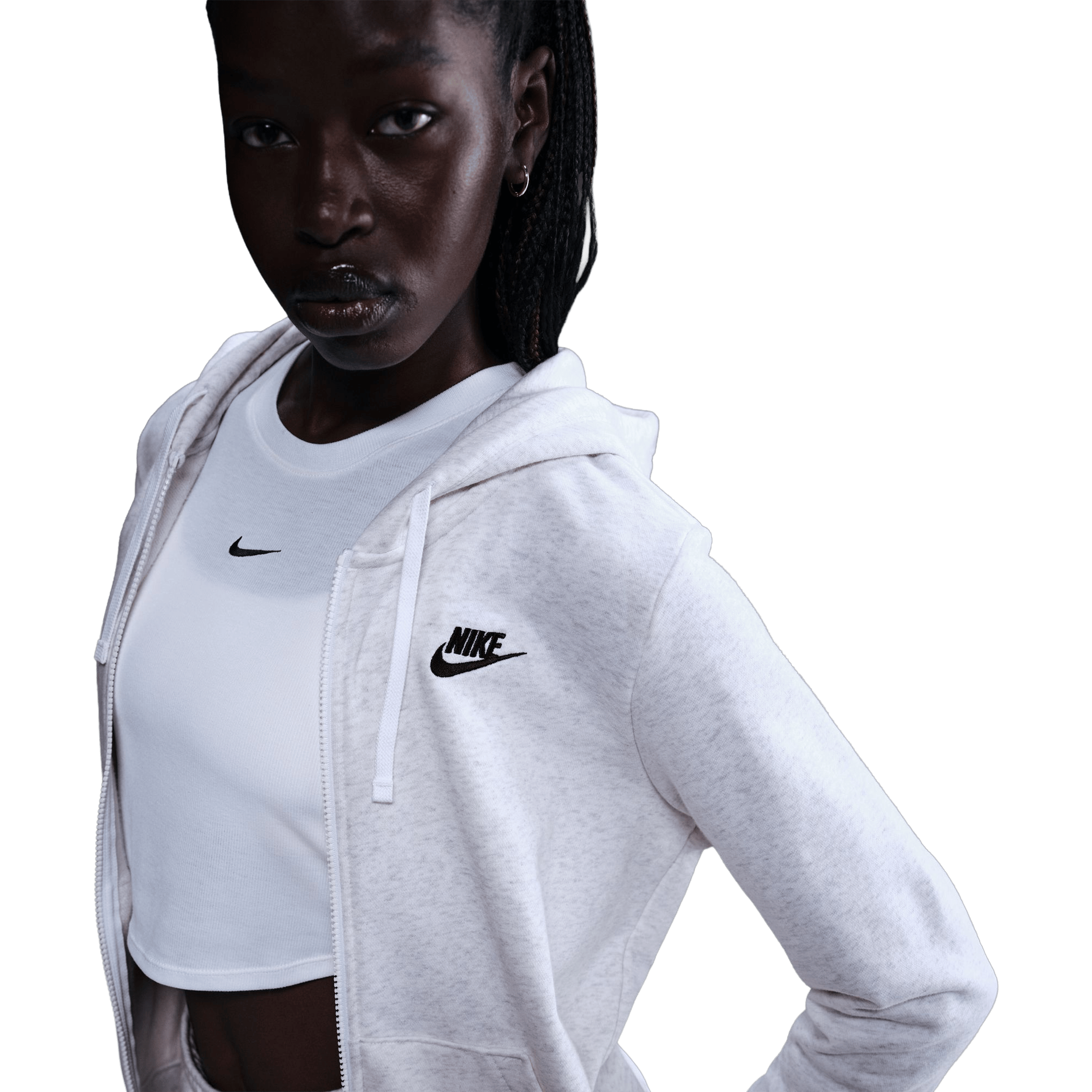 Womens Nike Sportswear Club Fleece Full-Zip Hoodie