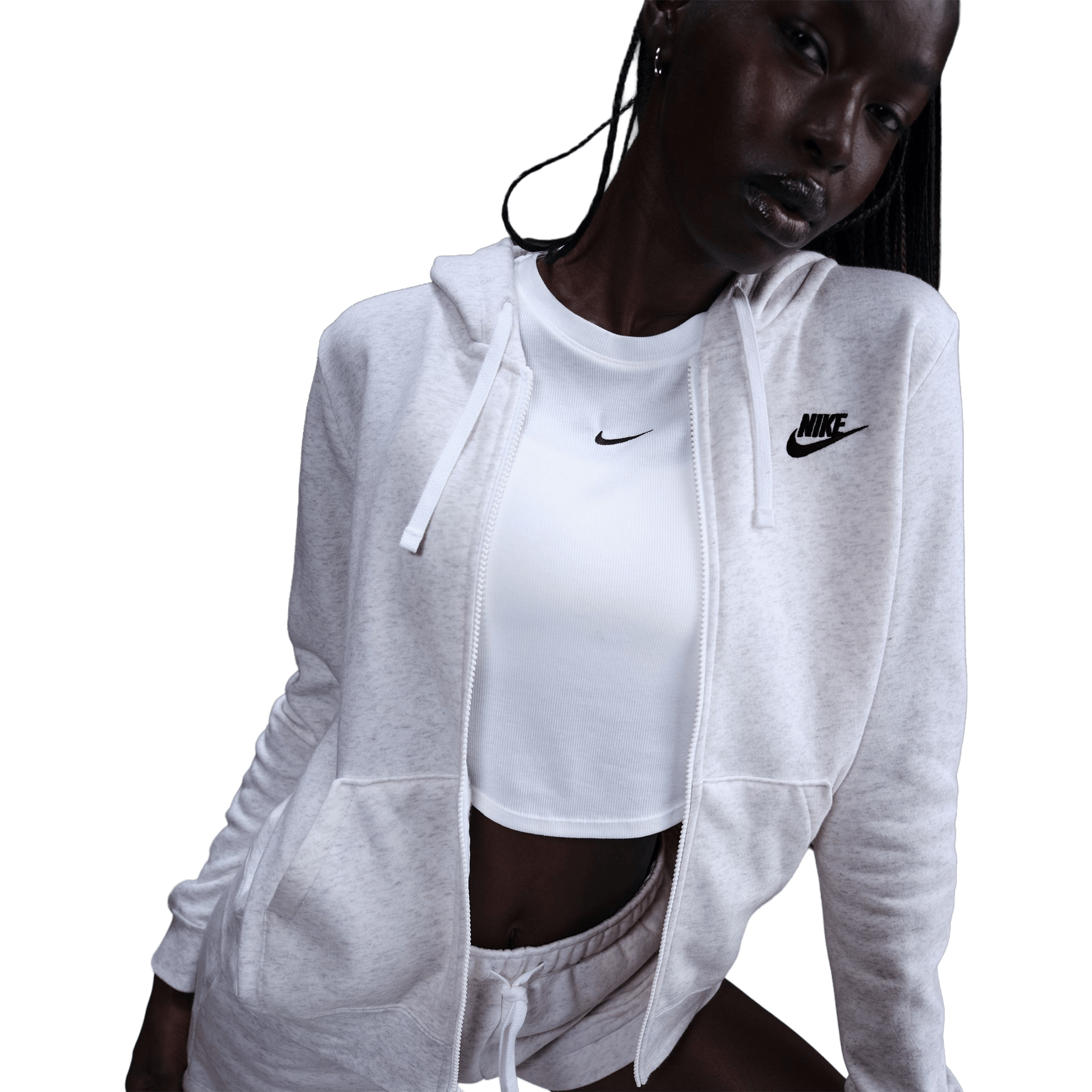 Womens Nike Sportswear Club Fleece Full-Zip Hoodie