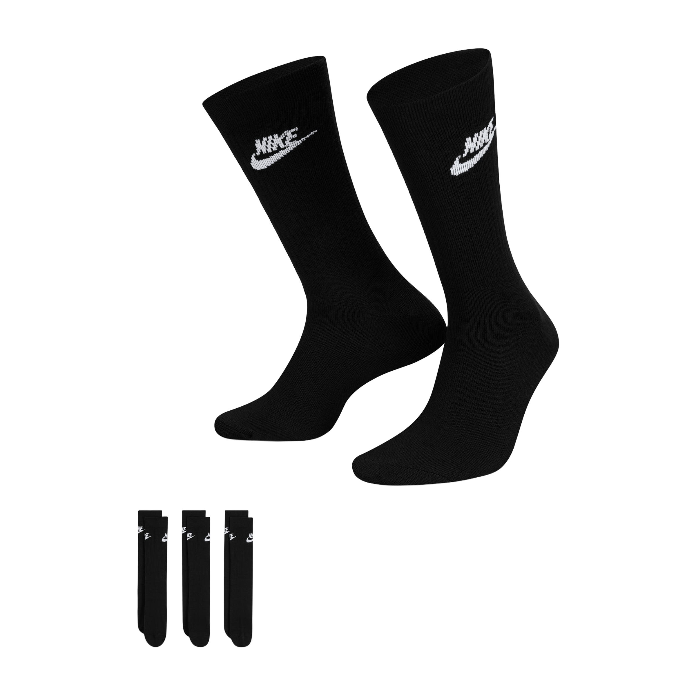 Unisex Nike (3pk) Sportswear Everyday Essential Crew Socks