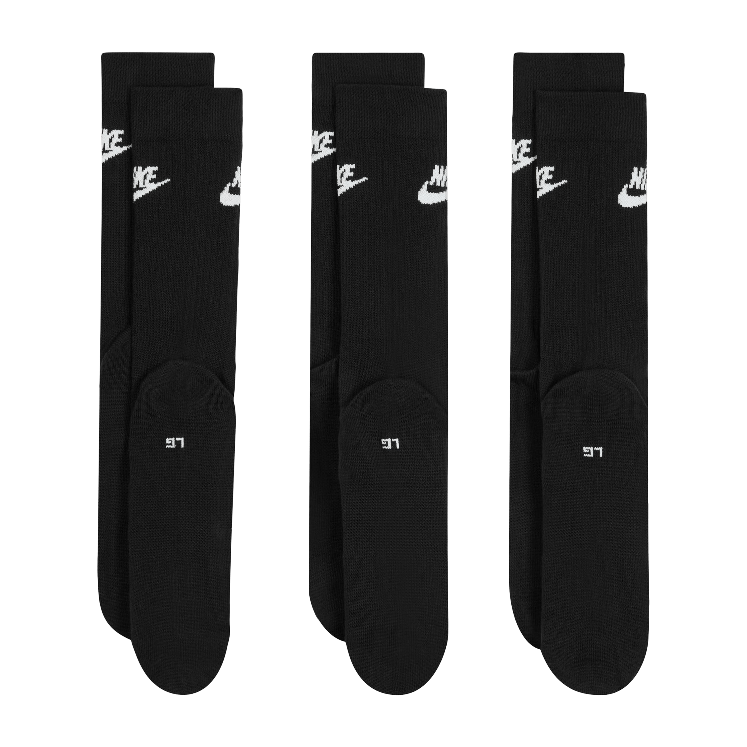 Unisex Nike (3pk) Sportswear Everyday Essential Crew Socks