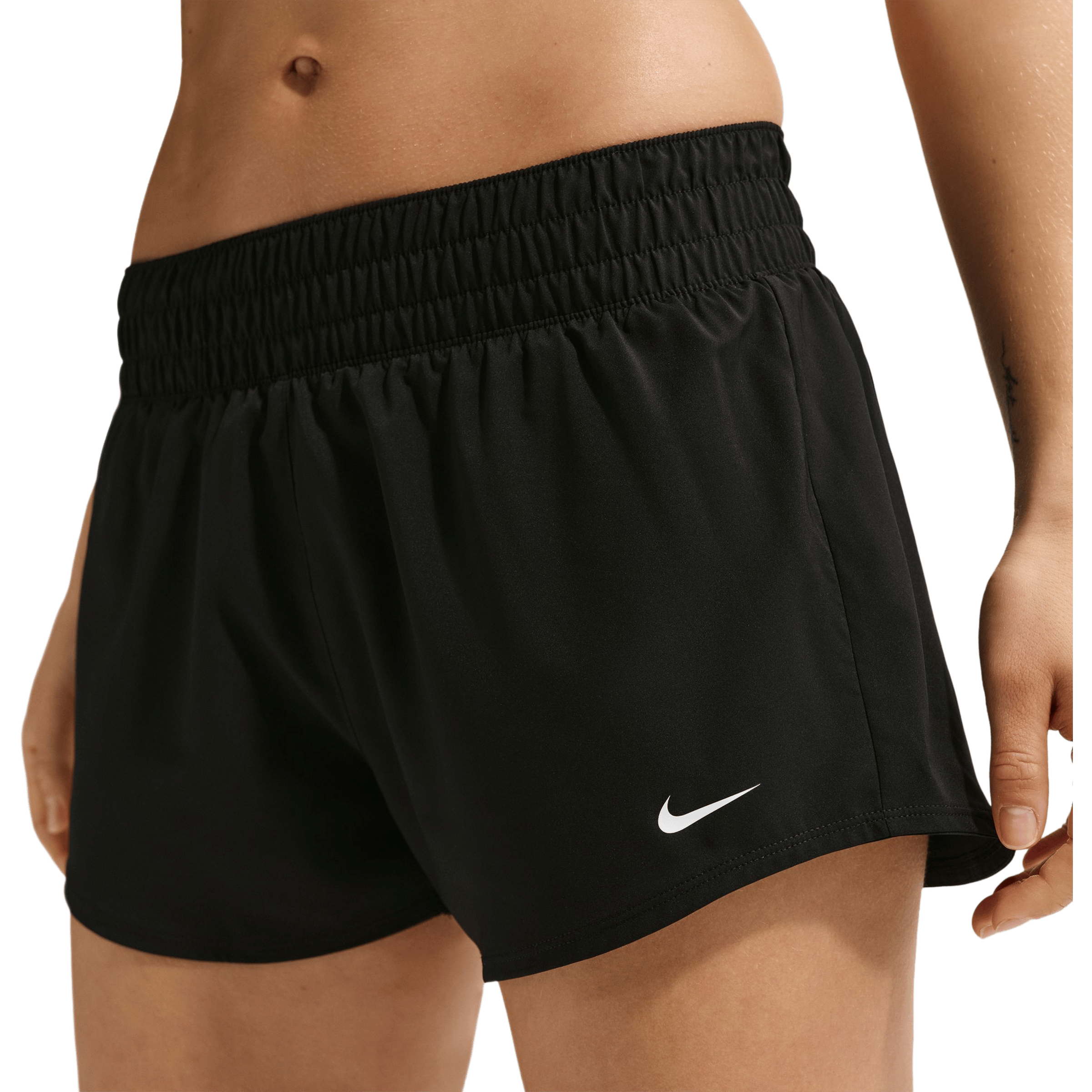 Womens Nike One Dri-FIT Mid-Rise (3") Brief-Lined Shorts