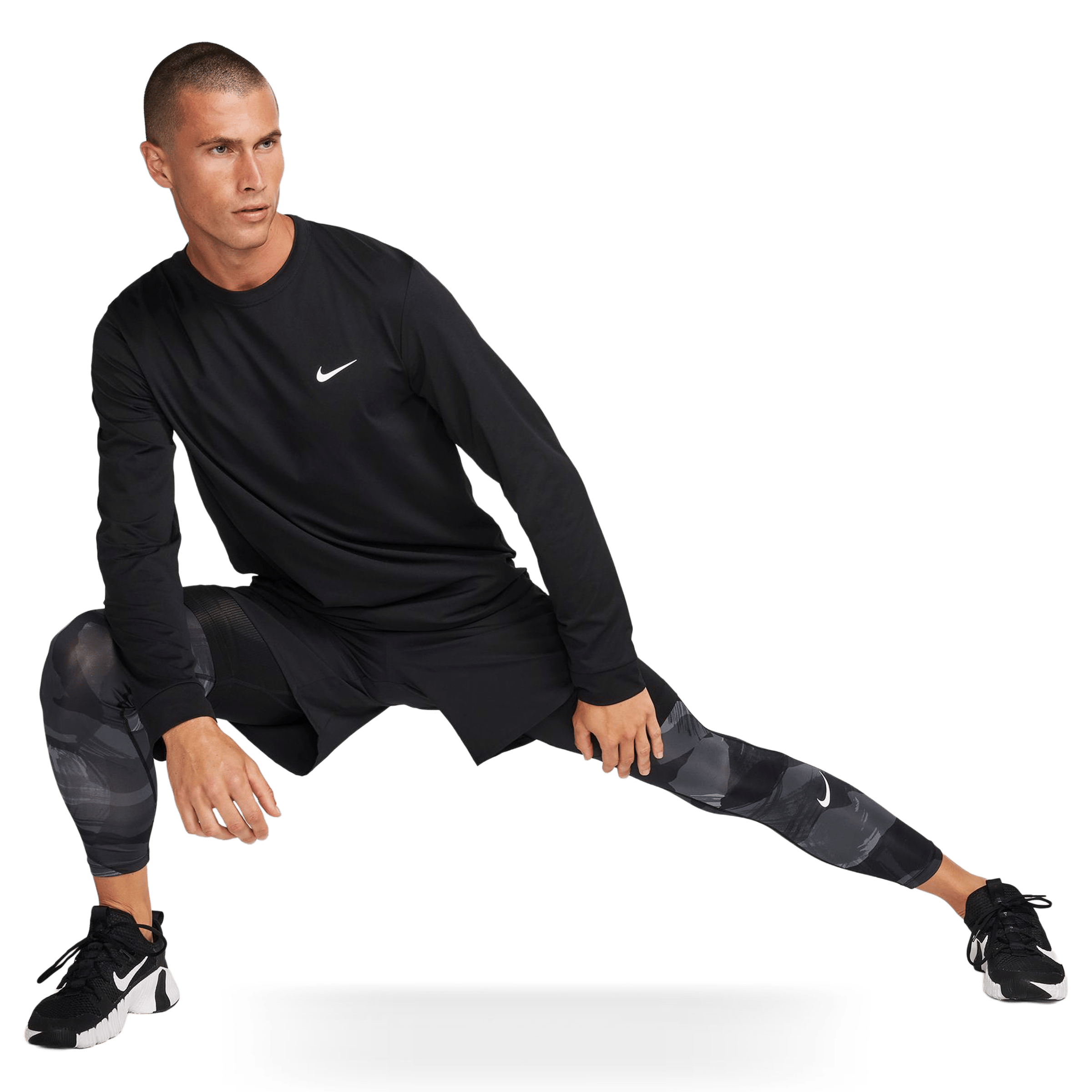 Mens Nike Dri-FIT UV Hyverse Long Sleeve Fitness Top