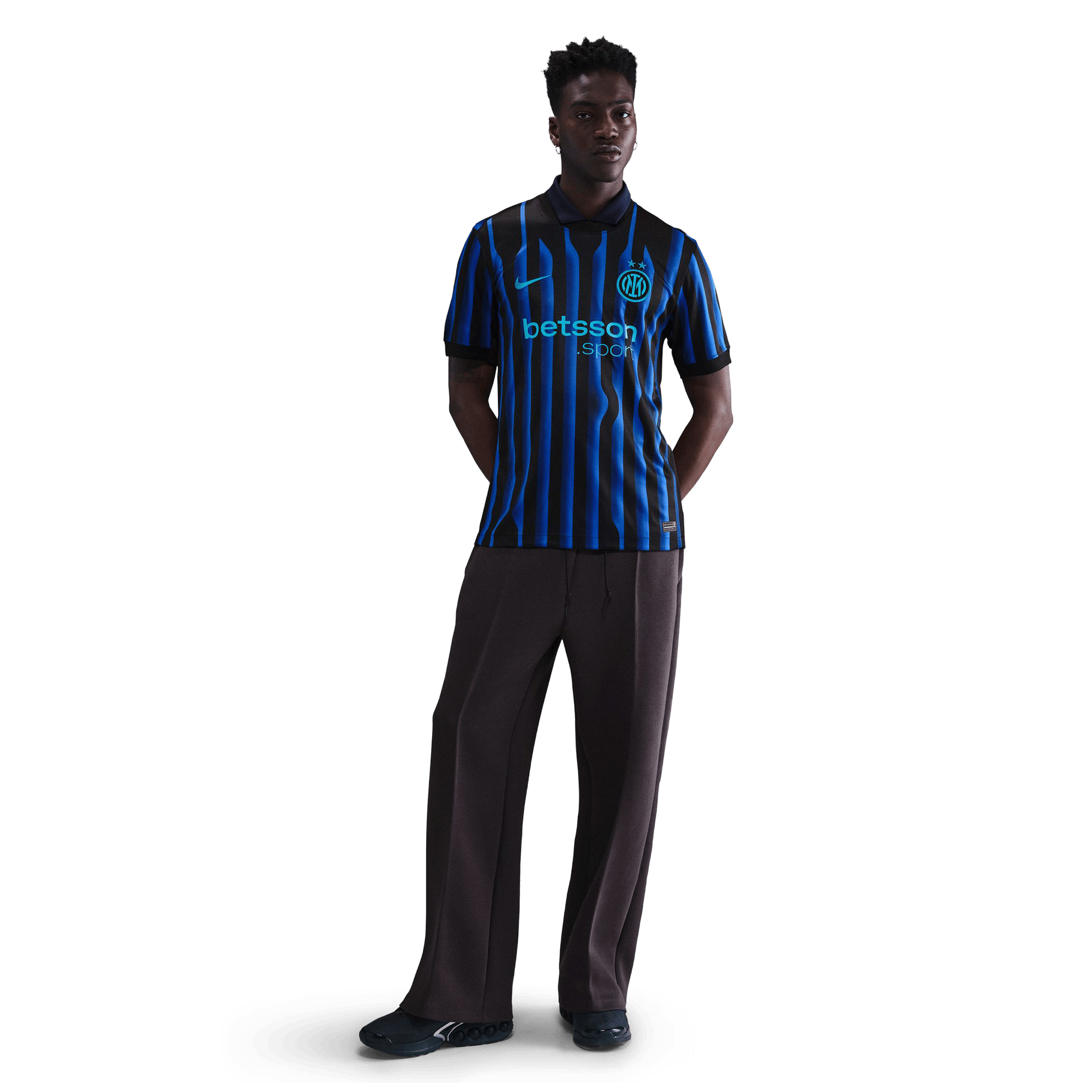 Mens Nike Inter Milan 25/26 Stadium Home Replica Football Jersey