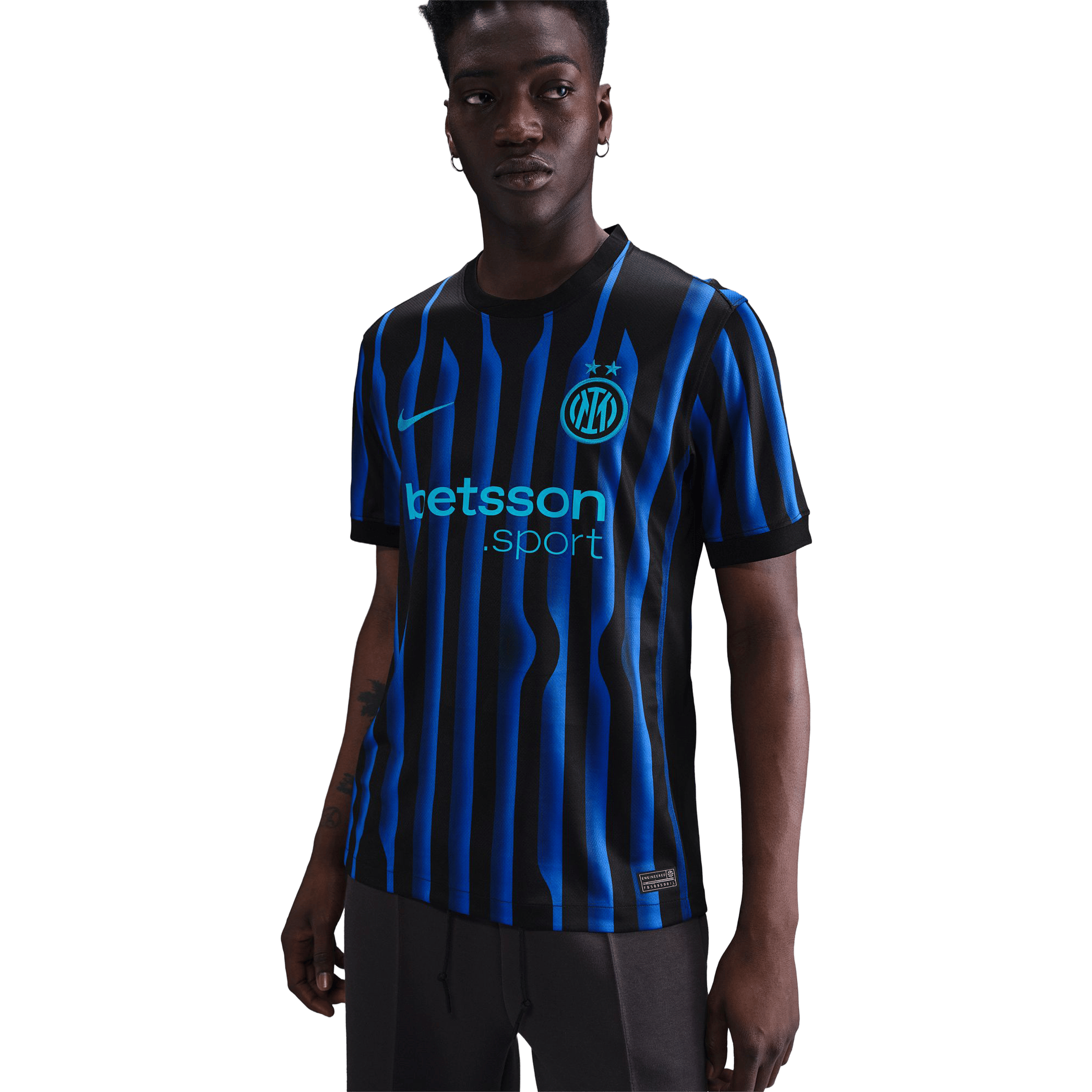 Mens Nike Inter Milan 25/26 Stadium Home Replica Football Jersey