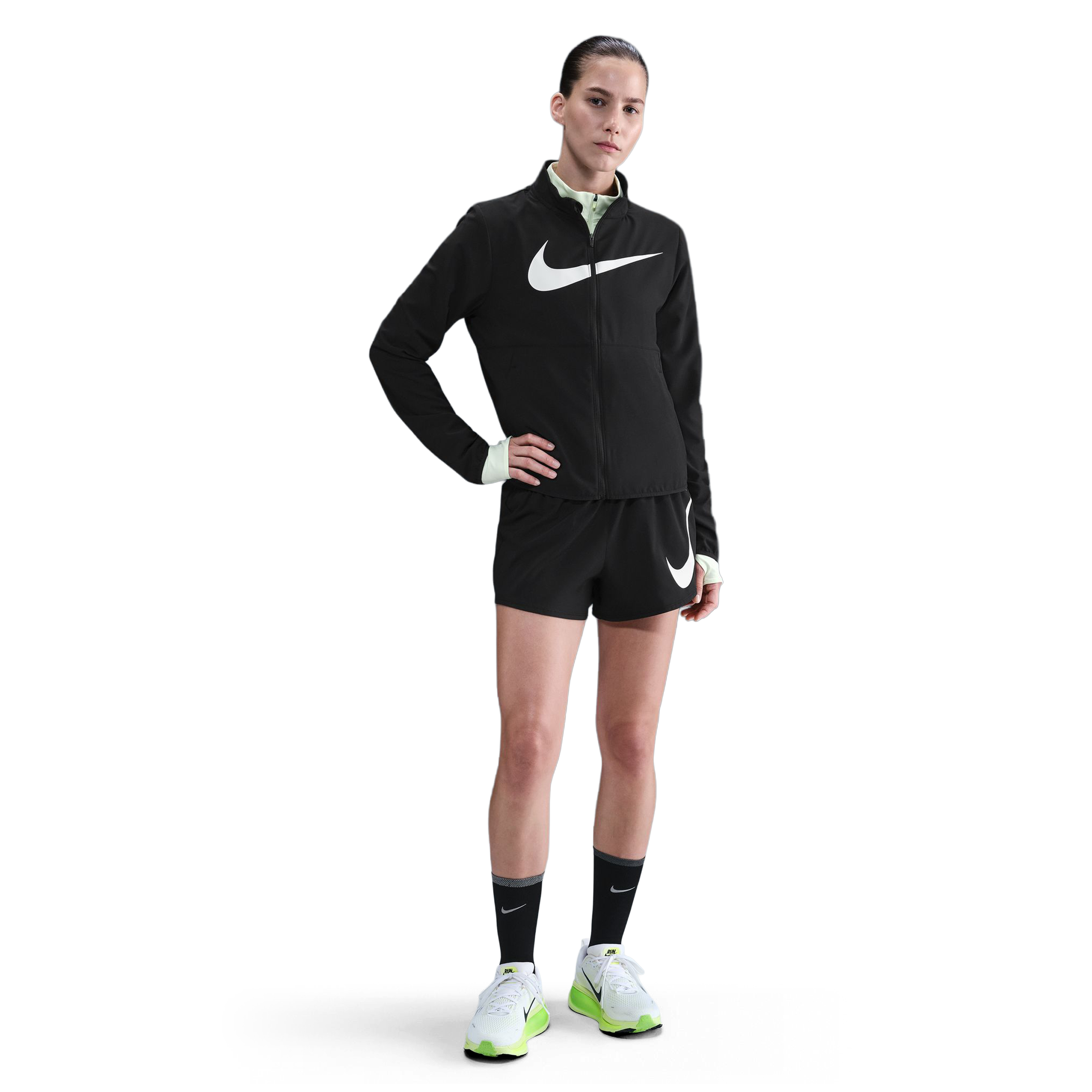 Nike One Swoosh Dri-FIT Mid-Rise Loose 3" Brief-Lined Running Shorts