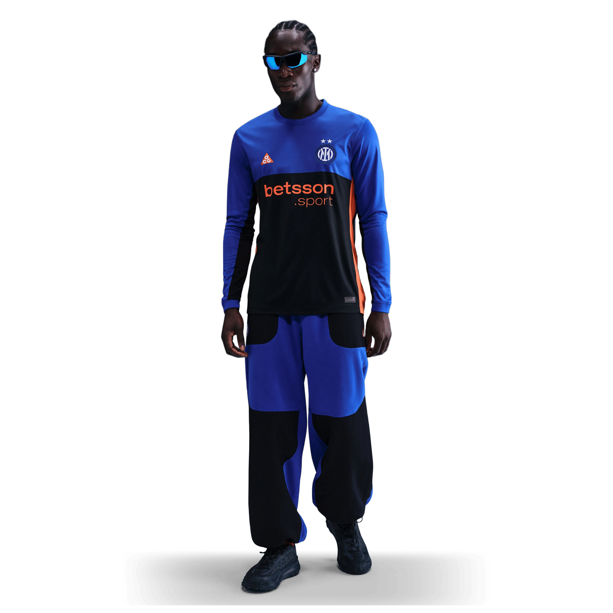 Mens Nike Inter Milan 2025/26 Stadium Dri-FIT Long Sleeve Jersey