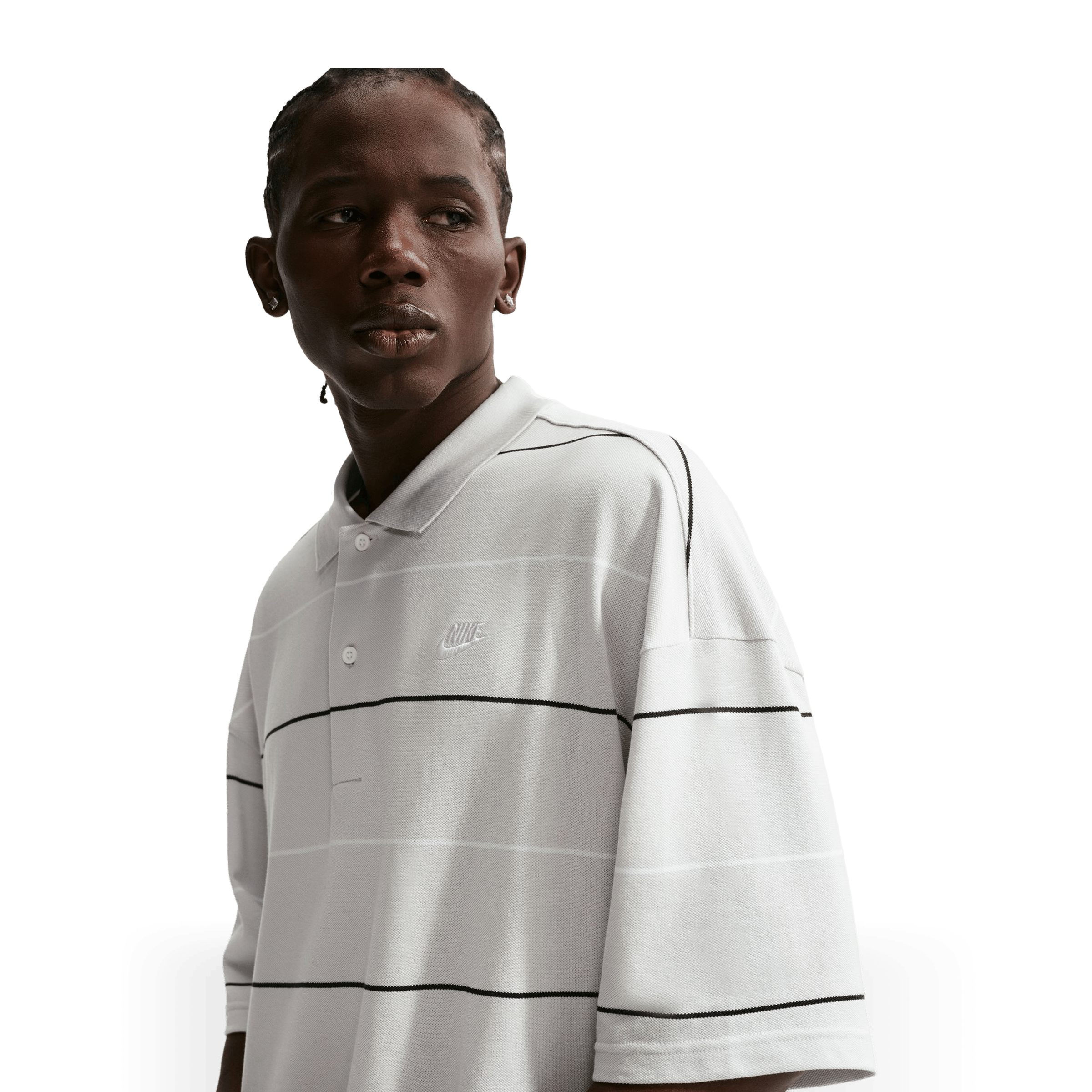 Mens Nike Sportswear Club Striped Polo