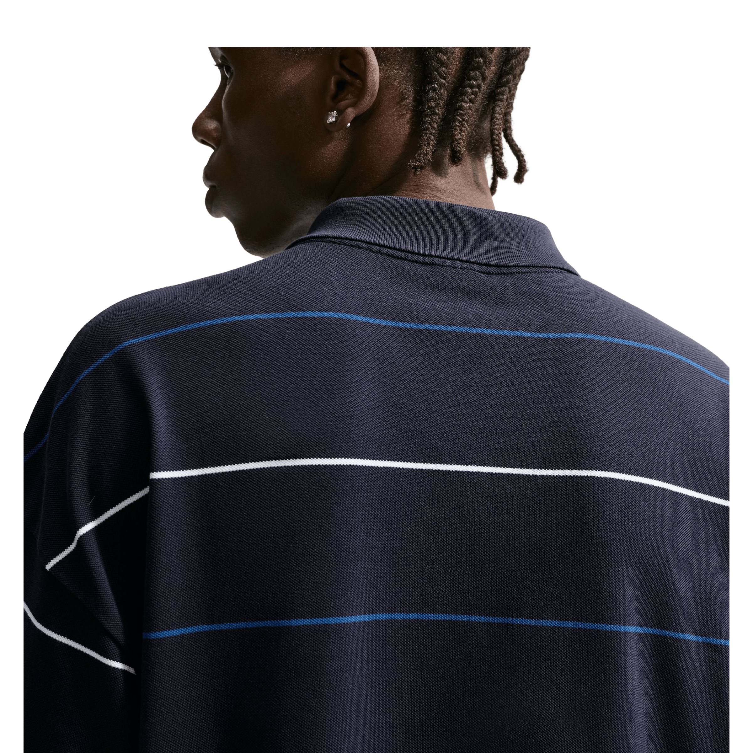 Mens Nike Sportswear Club Striped Polo
